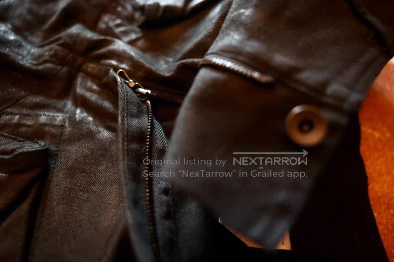 Julius Julius size:1 Dark Avant-garde Coated Shell Pants Size US 26 / EU 42 - 6 Thumbnail