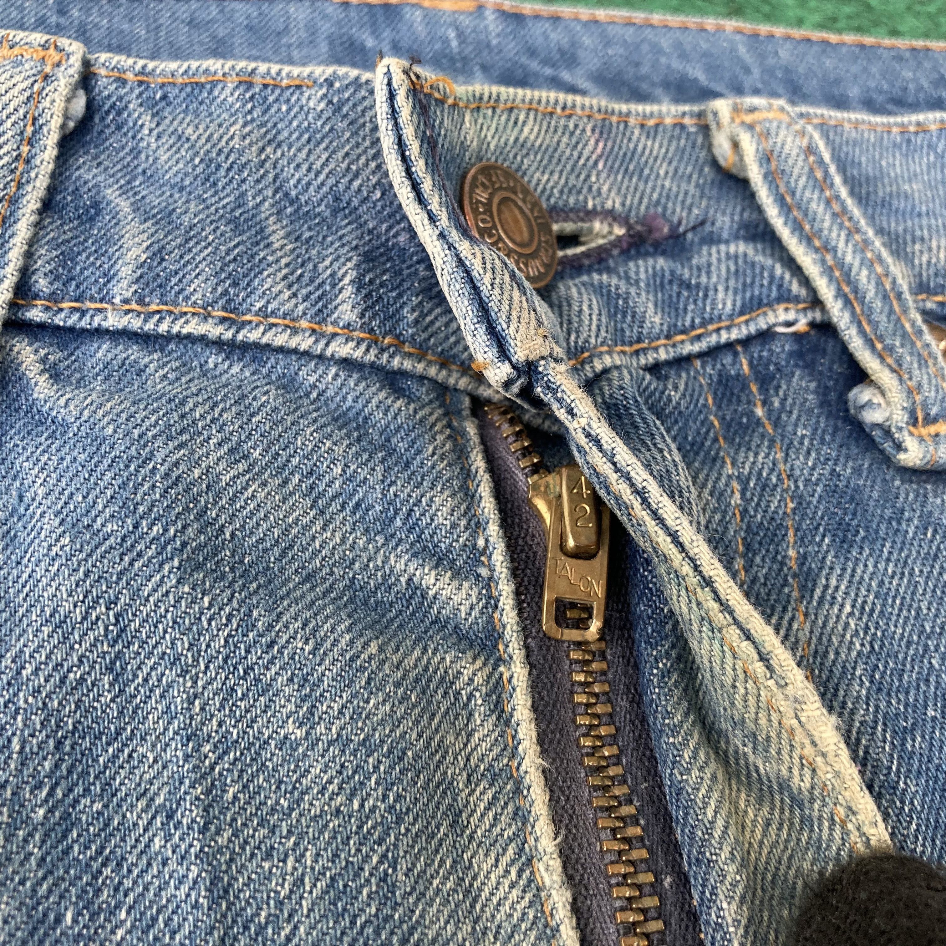 Levi's 30x30 Vtg Levis 517 70s Bootcut Button No 8 Orange Tab Jeans Size US 30 / EU 46 - 4 Thumbnail