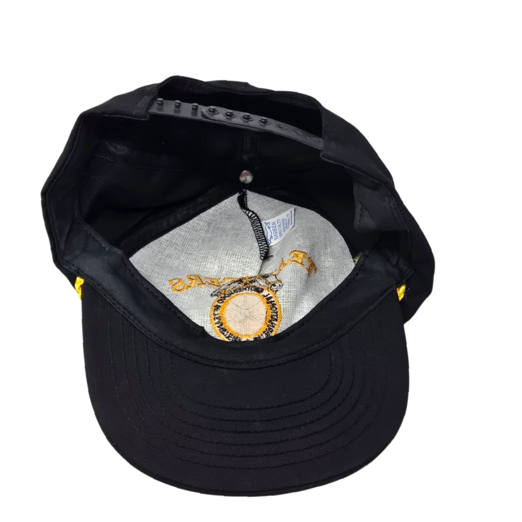 Vintage VINTAGE Teamsters Hat Unbranded Trucker Adjustable USA Black Workwear Union Made Size ONE SIZE - 3 Thumbnail