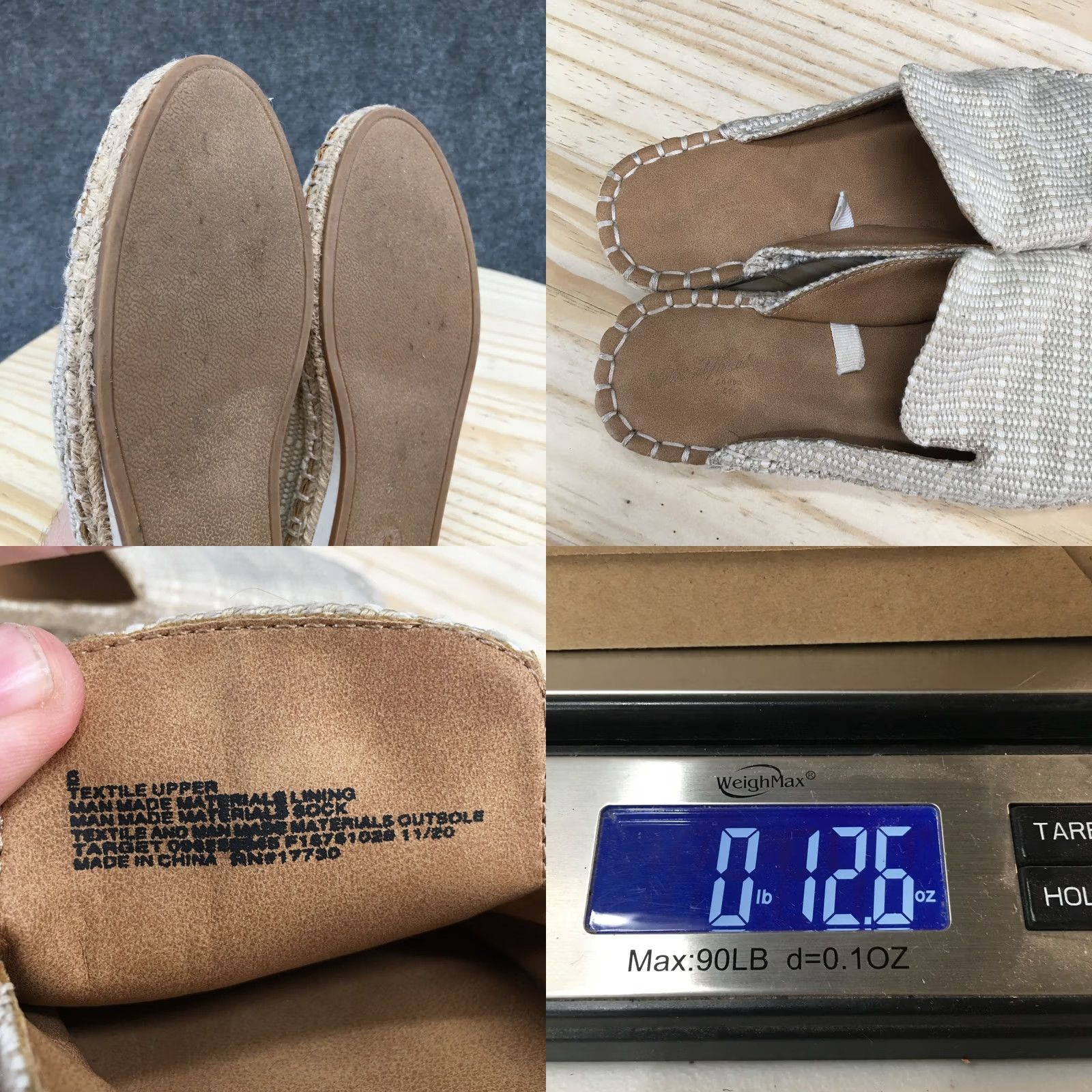 Vintage Universal Thread Mae Sandals Womens 6 Casual Slip On Espadrille Mule Flats Brown Size US 6 / IT 36 - 9 Thumbnail