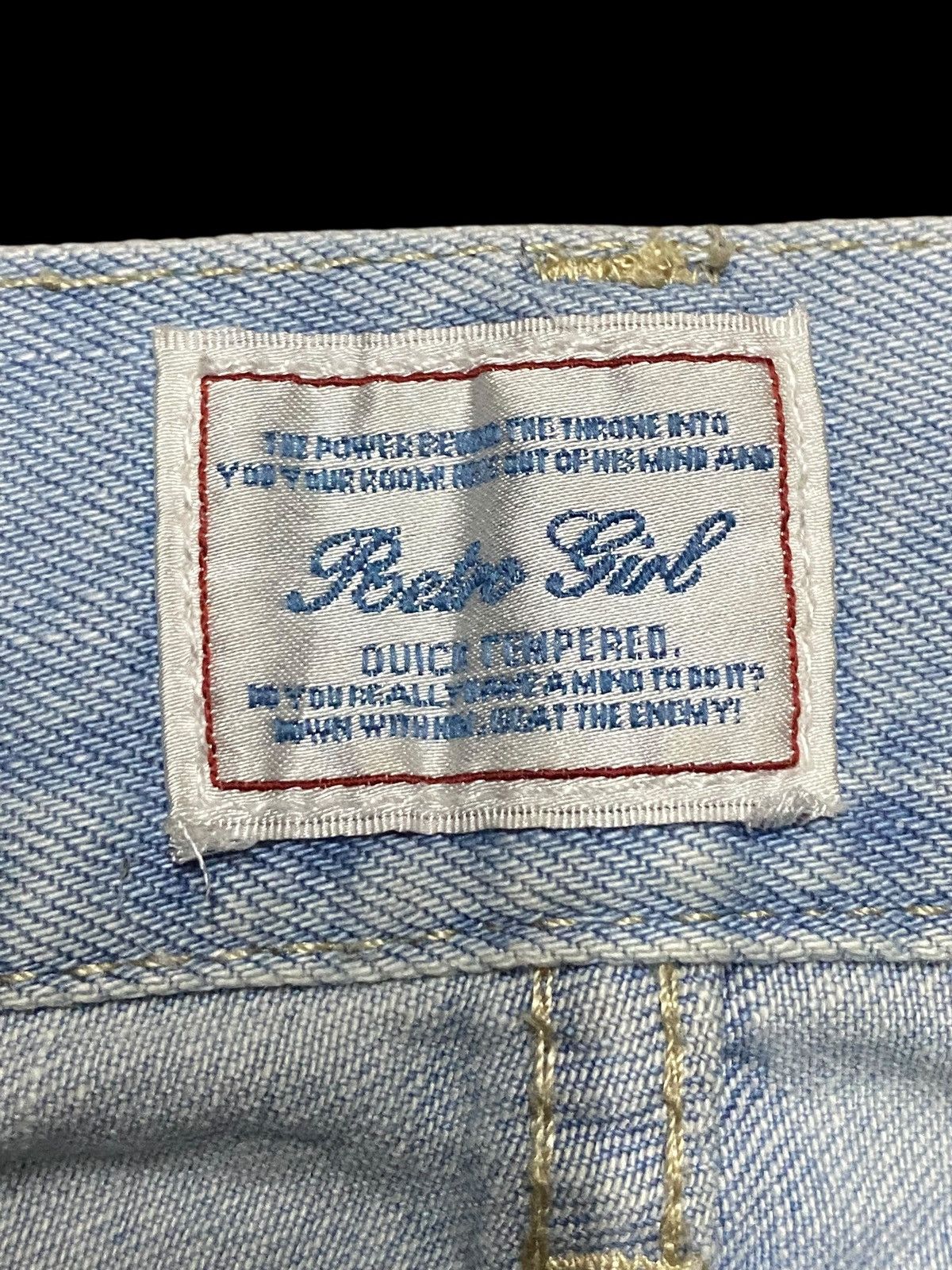 Japanese Brand Rare Vintage Japanese Brand Retro Girl Patched Jeans Size 30" / US 8 / IT 44 - 14 Thumbnail