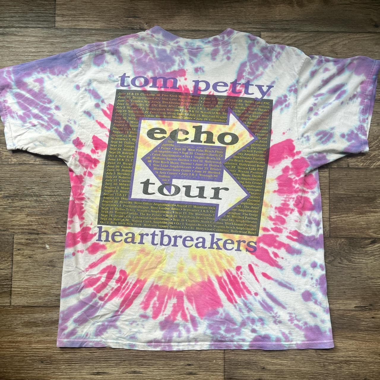 Vintage 1999 Tom Petty and the Heart Breakers Echo tour shirt Size US XL / EU 56 / 4 - 2 Thumbnail