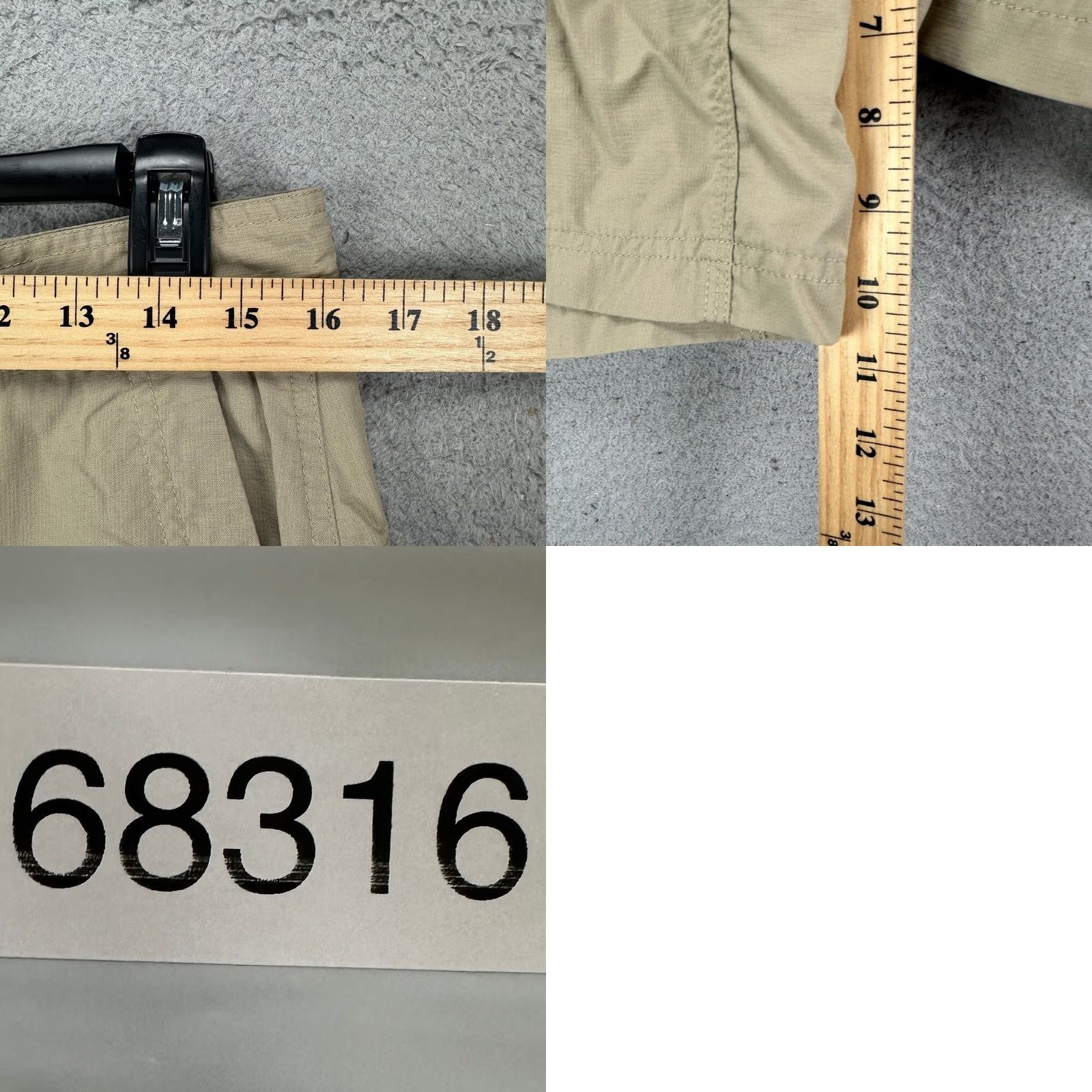 The North Face The North Face Shorts Mens 32 Beige Cargo Hiking Tan Nylon Flat Front Outdoor Size US 32 / EU 48 - 8 Thumbnail