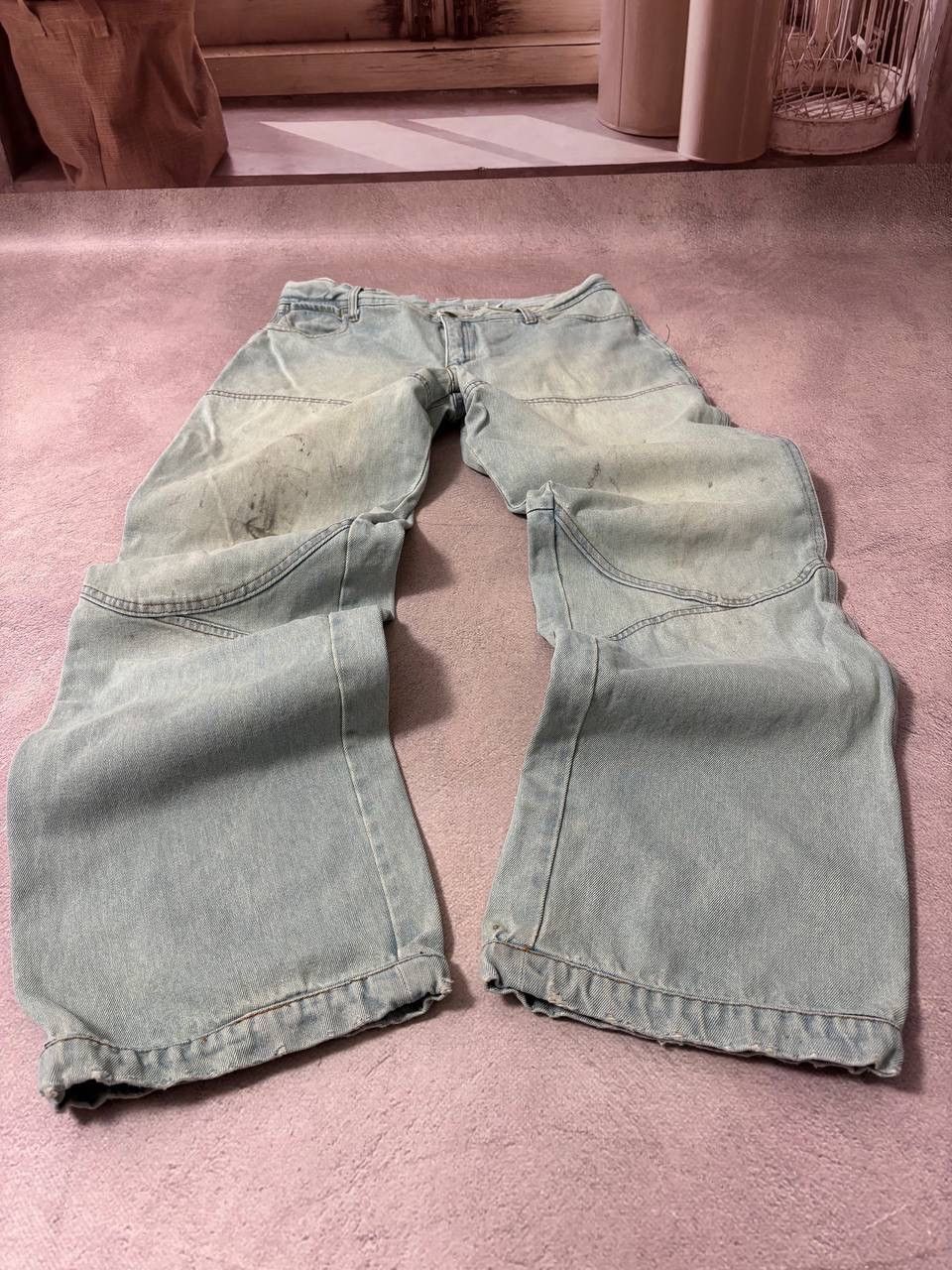 Vintage Faded If Six Was Nine style faded baggy pants jeans Size US 34 / EU 50 - 1 Thumbnail