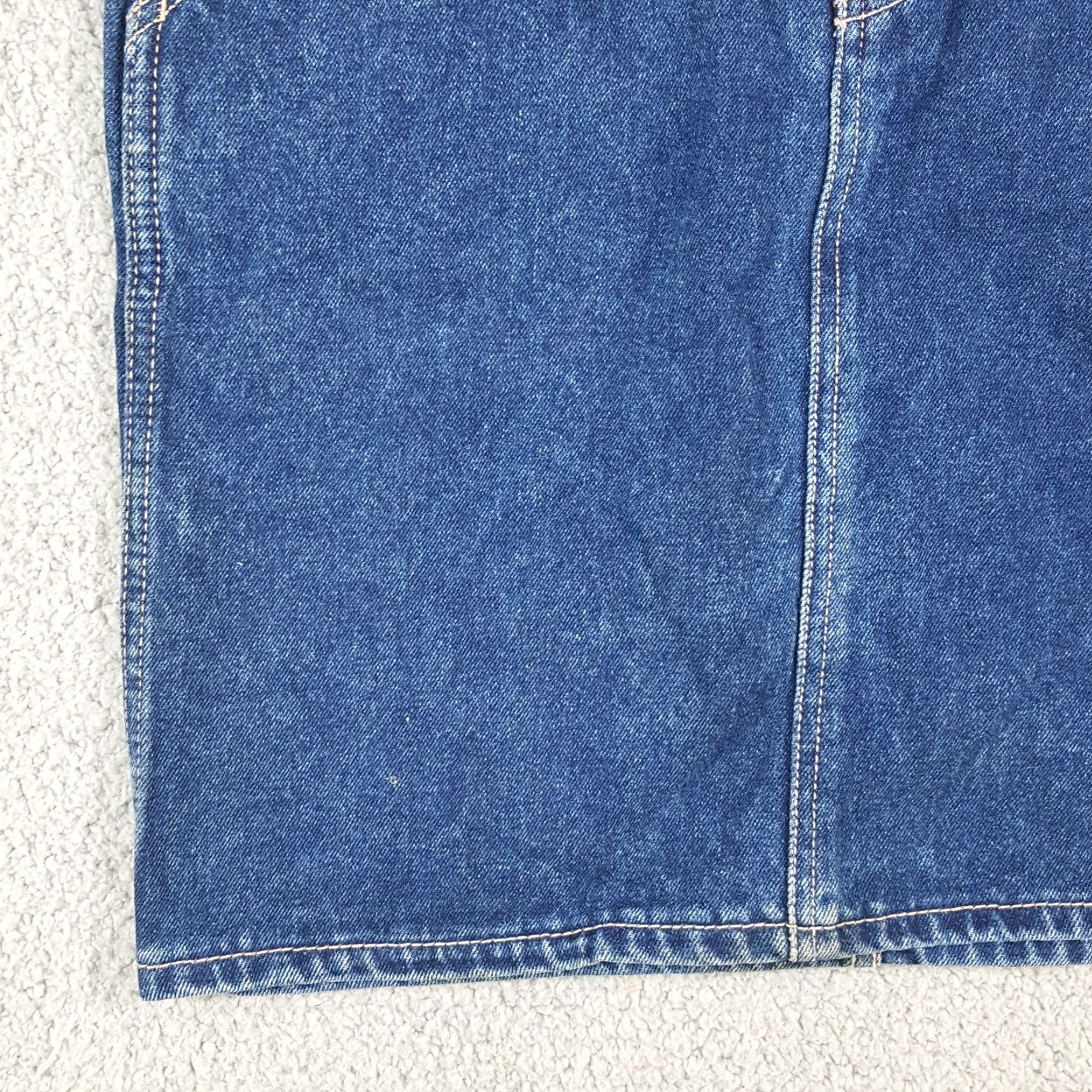 Vintage VINTAGE Unleaded Denim Skirt Western High Waist Short 7 Blue 80s 90s Biker Cowboy Women's Size 7 Womens Size 28" / US 6 / IT 42 - 6 Thumbnail