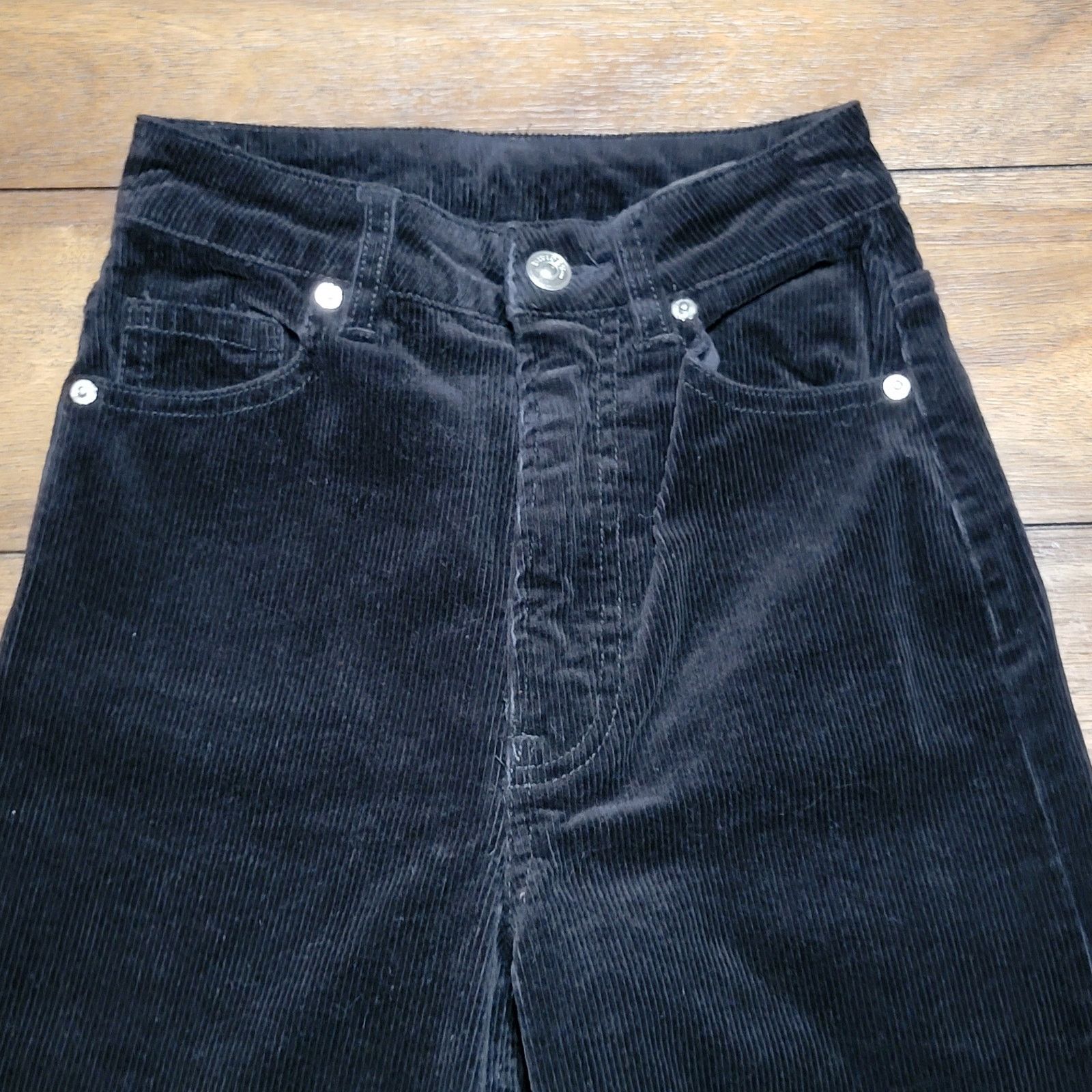 H&M H&M Divided Black Corduroy Pants - Size 0 Size 25" / US 0 / IT 36 - 2 Thumbnail