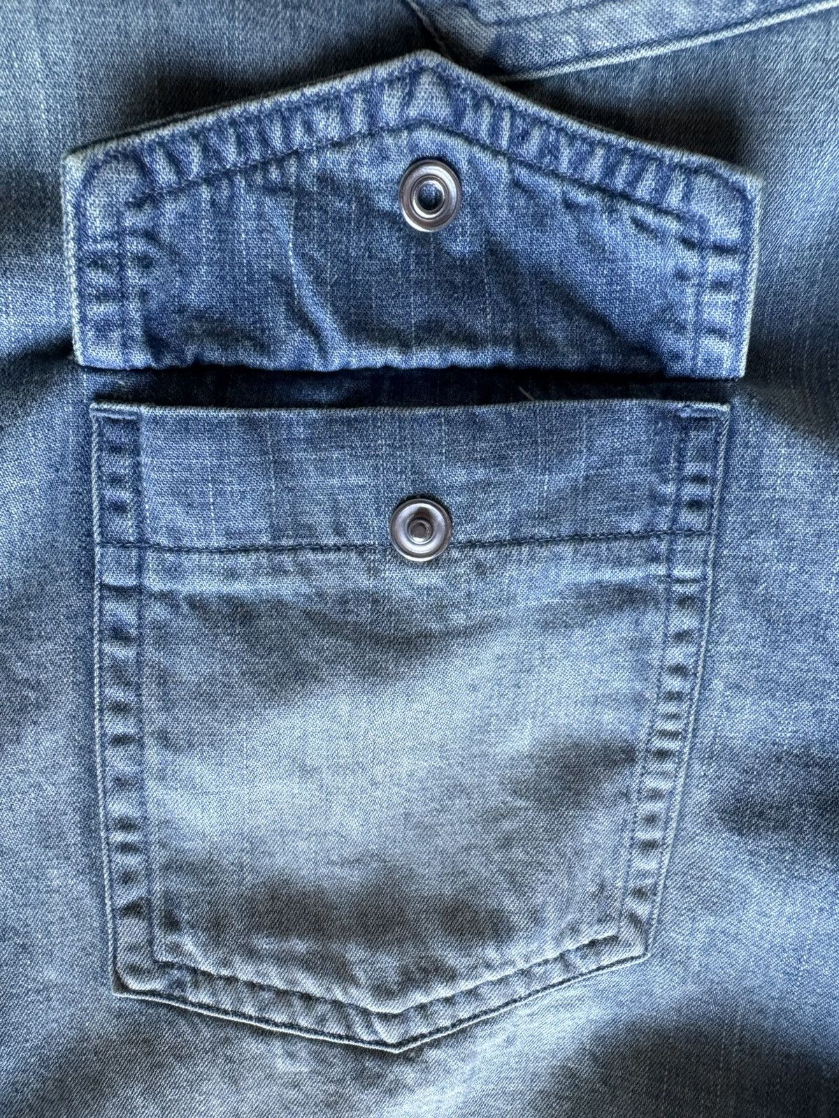 Balmain Balmain Distressed Denim Button-Up Size US M / EU 48-50 / 2 - 6 Thumbnail