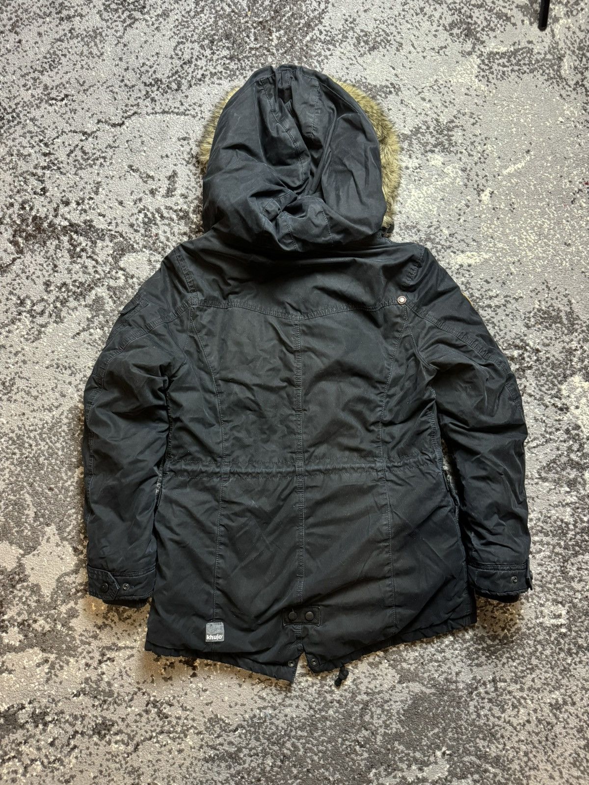 Vintage × khujo Vintage Y2K Khujo Asymmetrical Fur Hood Avantgarde Jacket Size US M / EU 48-50 / 2 - 14 Thumbnail