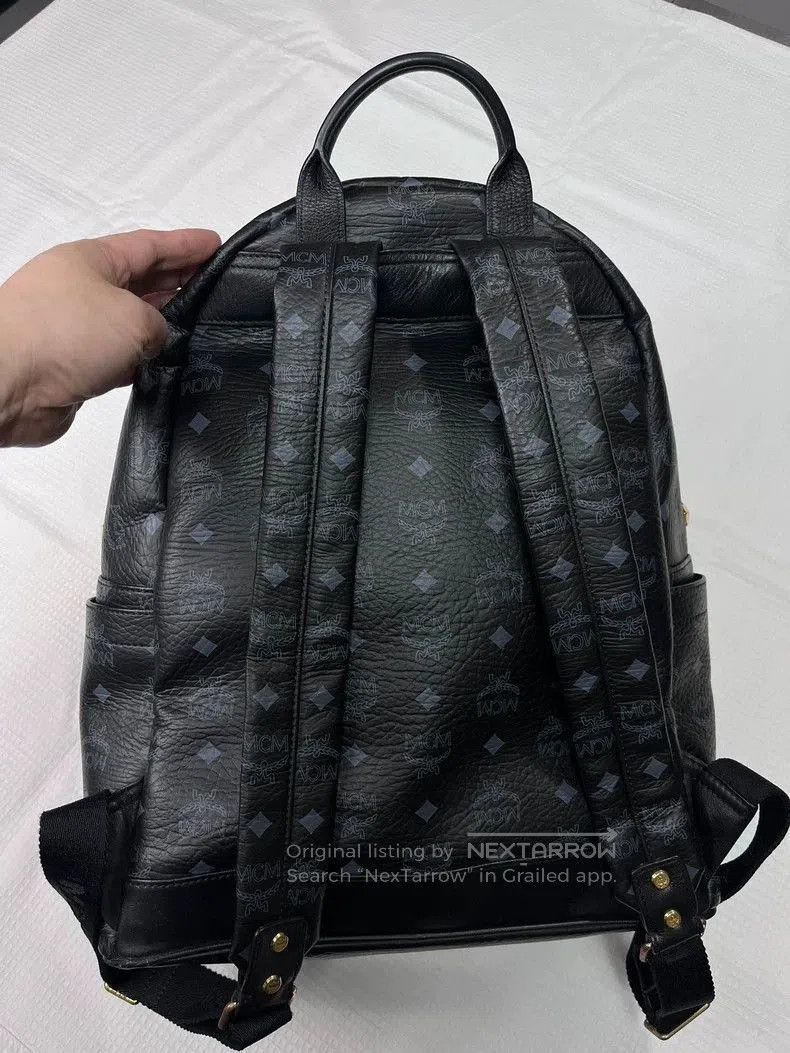 MCM MCM black rivet medium backpack. Size ONE SIZE - 2 Thumbnail
