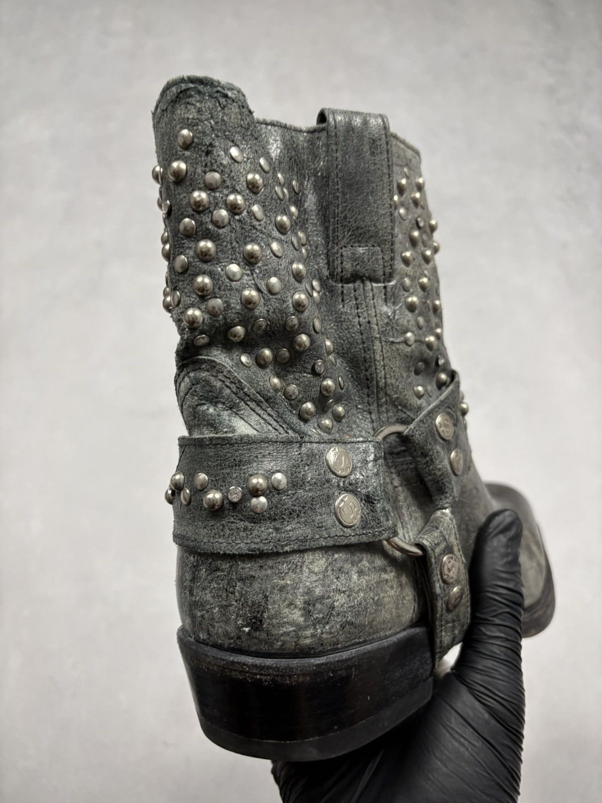 Sendra Sendra 9978 Studded Harness Boots Vintage Distressed Western Size US 10 / IT 40 - 19 Thumbnail