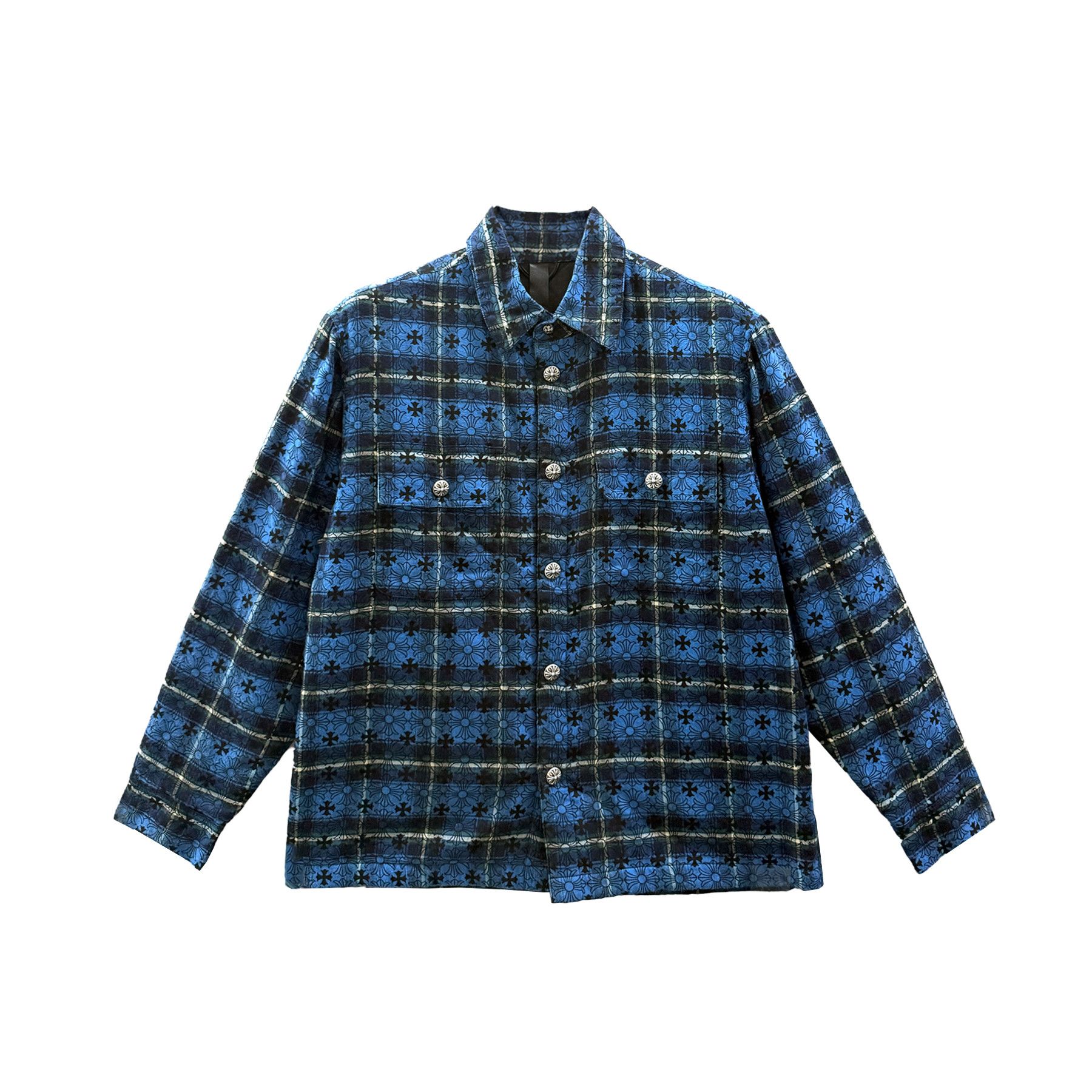 Chrome Hearts Chrome Hearts Flannel XXL Jacket 4G SELLER | Grailed