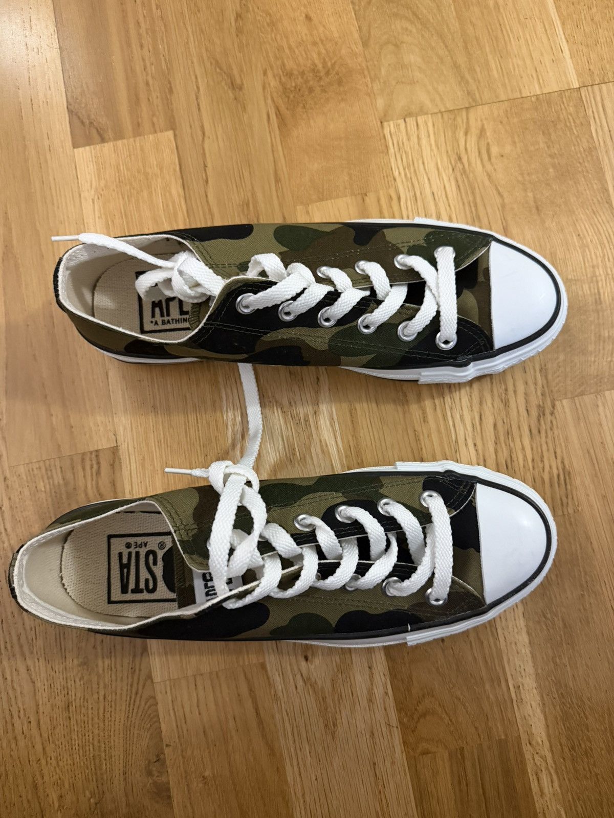 Bape Bape ABC canvas low shoes new w/o box US size 7.5 or 25.5cm Size US 7.5 / EU 40-41 - 3 Thumbnail
