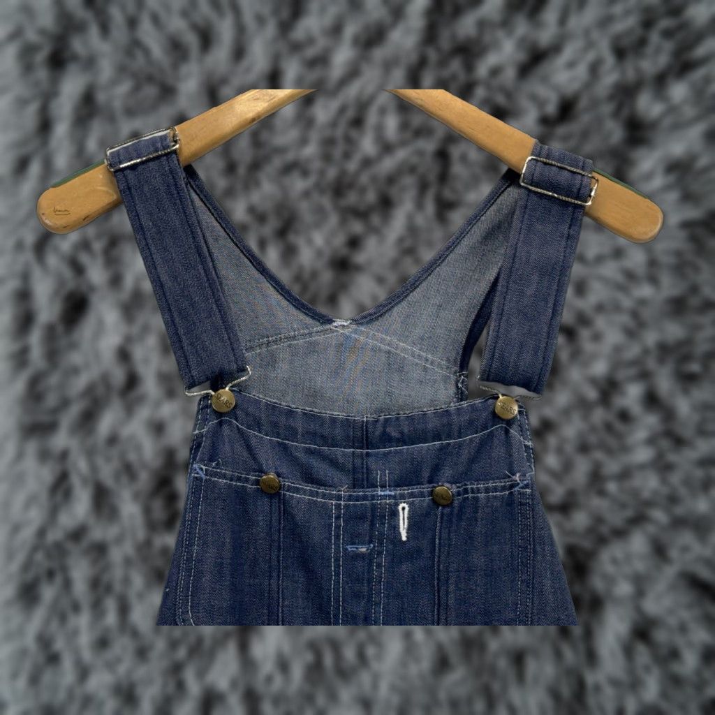 Sears VINTAGE Sears Denim Overalls Bibs Mens 34x28 Workwear 60s Blue Jeans Denim Solid Buckle Mens 34 Inseam 28 Vintage Size US 34 / EU 50 - 1 Thumbnail