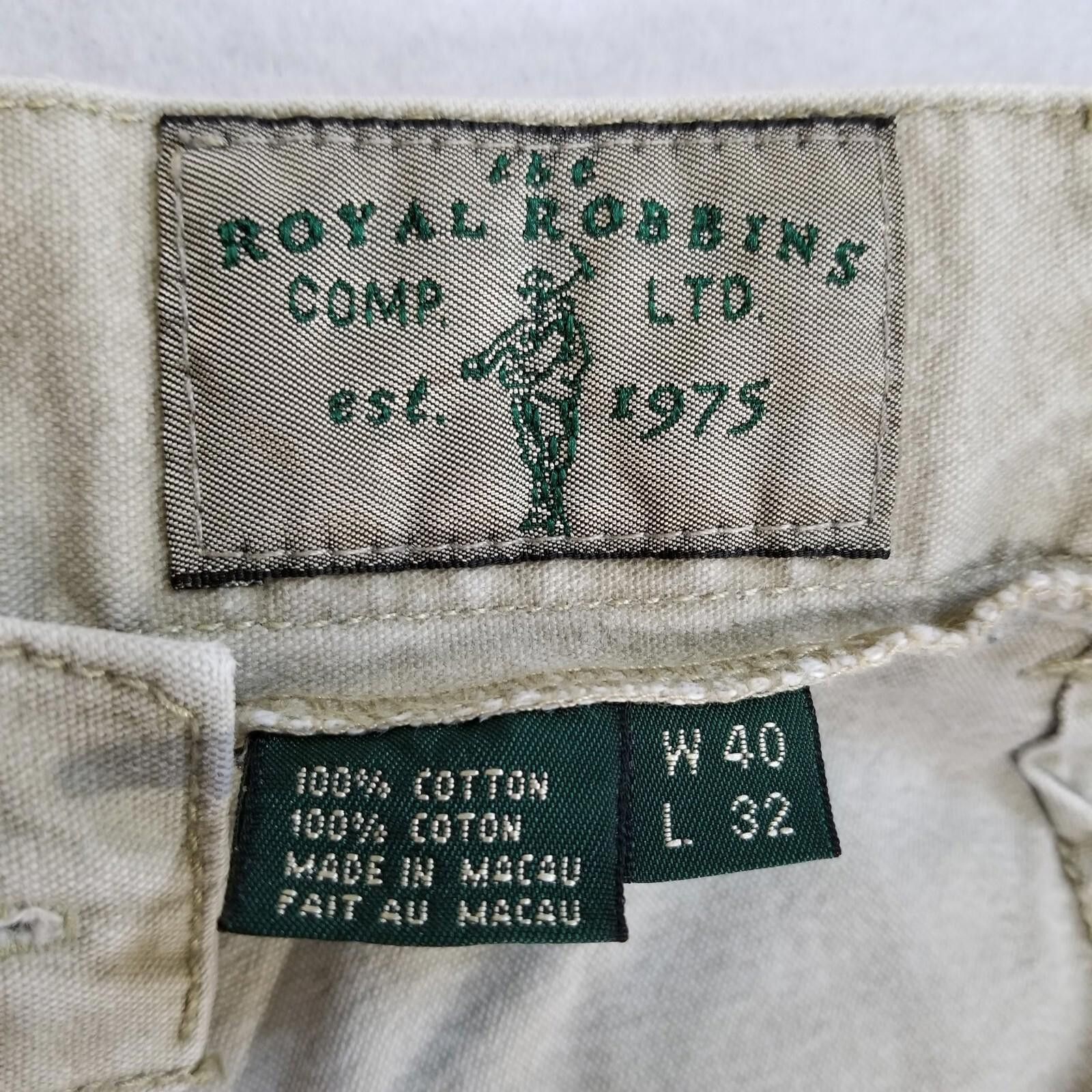 Royal Robbins Royal Robbins 40x27* Beige Wide Pants Original Size is 40x32 Size US 40 / EU 56 - 4 Thumbnail