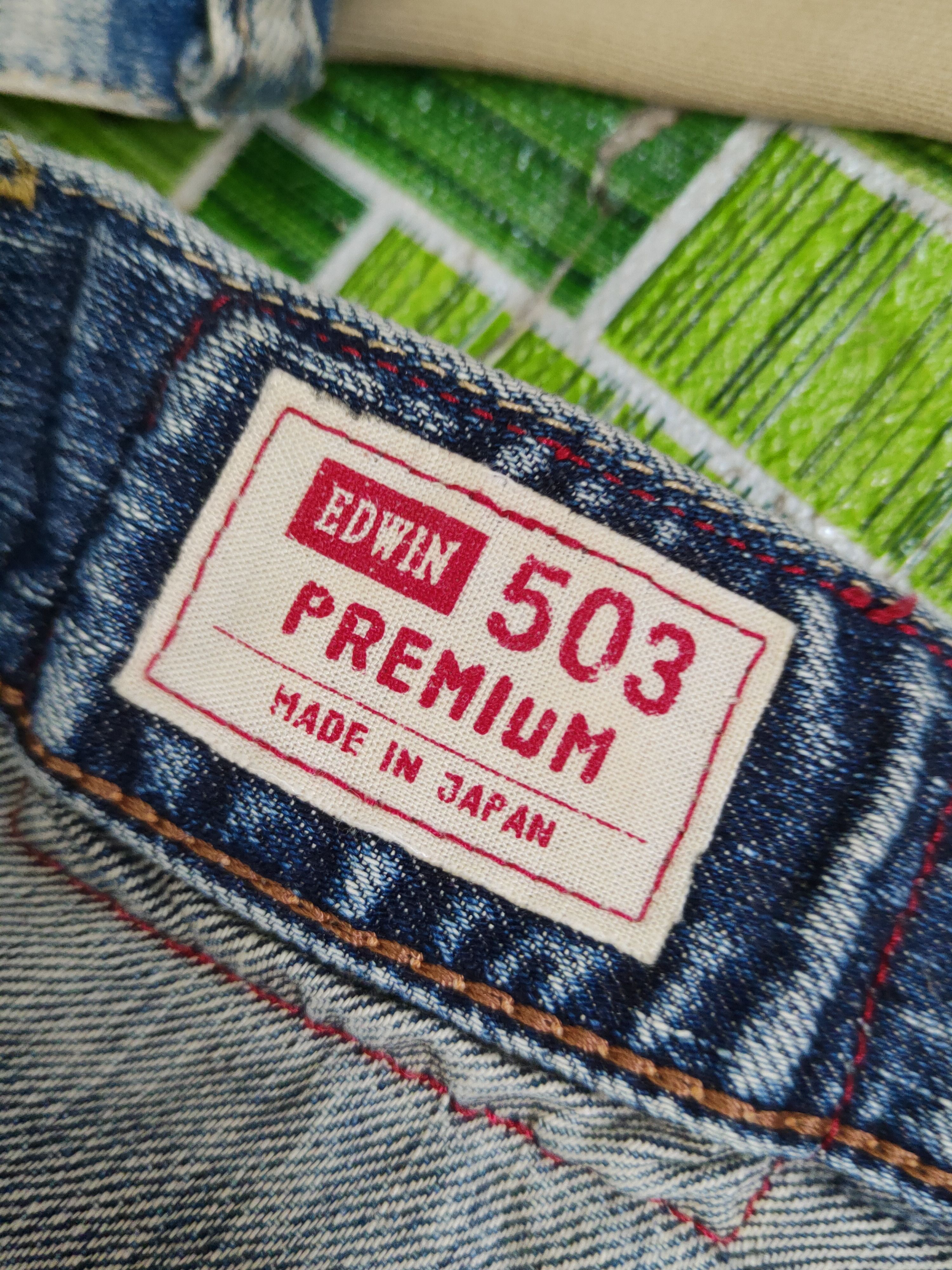 Edwin Edwin 305 Dark Blue Distressed Ripped denim Jeans #W1571 Size US 30 / EU 46 - 17 Thumbnail