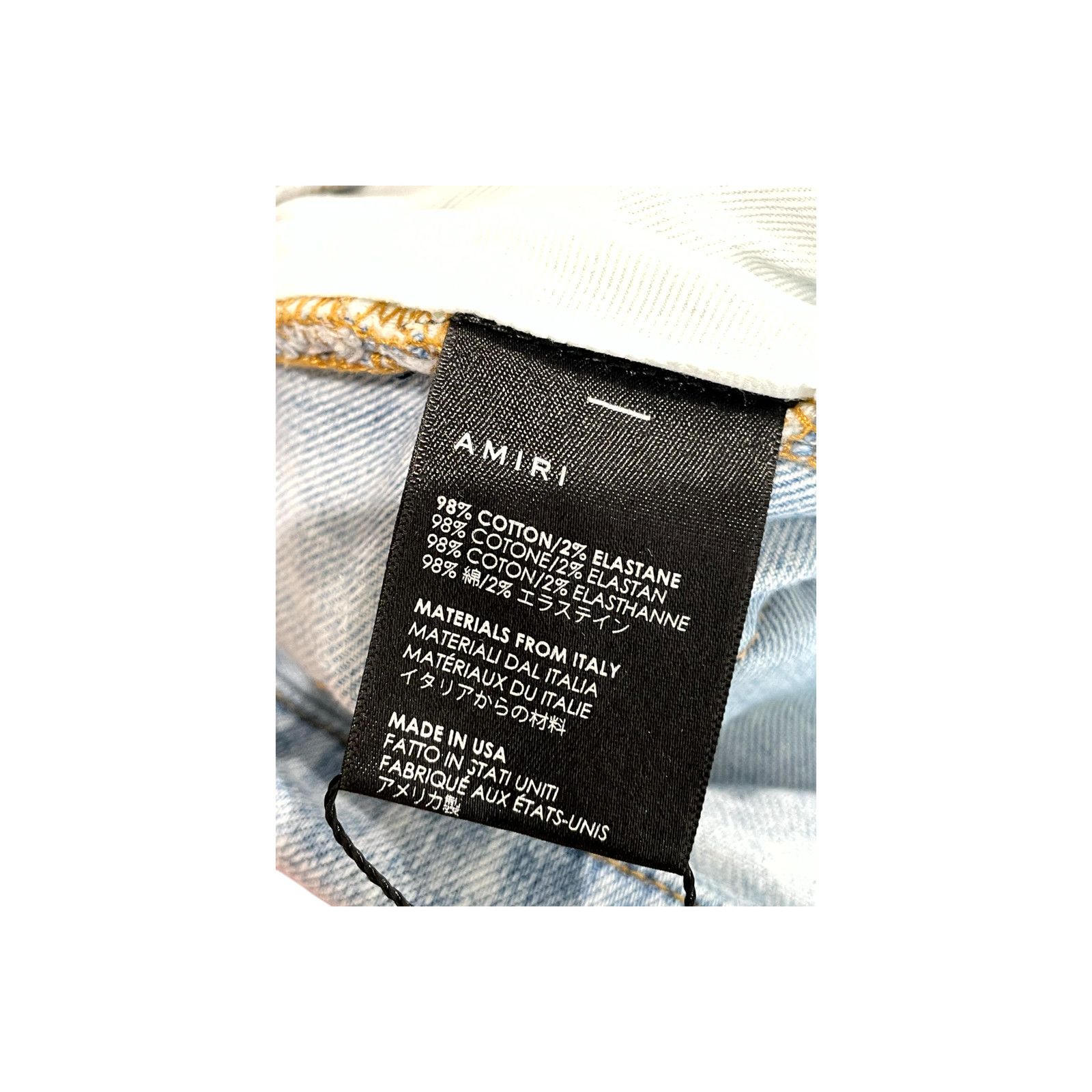 Amiri Amiri MX1 Patch Light Wash & Rainbow Jeans Size US 36 / EU 52 - 6 Thumbnail