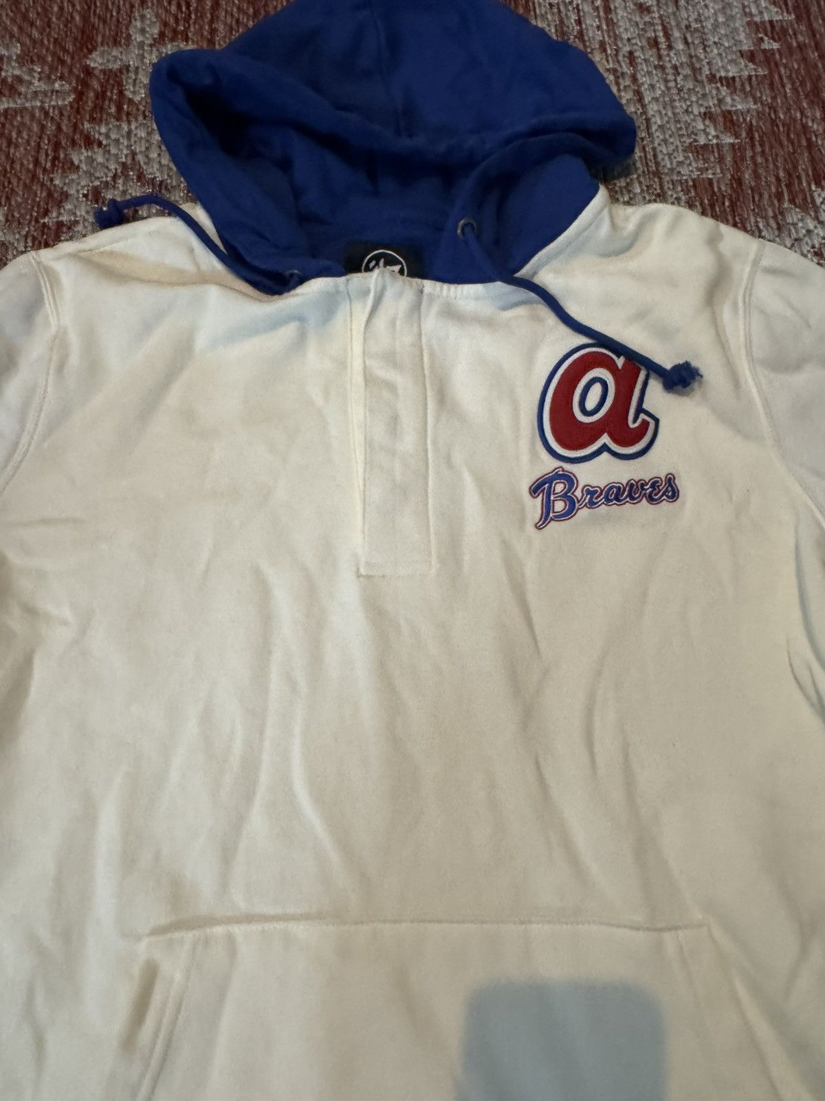 47 Brand Atlanta Braves white and blue hoodie size Large 47 Brand Size US L / EU 52-54 / 3 - 2 Thumbnail