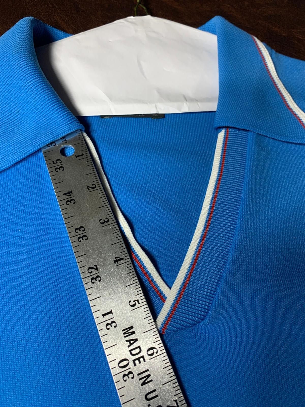 Designer 60s BAN LON HILLSDALE SS POLO Mens XL Royal Wht/Red Trim 279 Size US XL / EU 56 / 4 - 8 Thumbnail