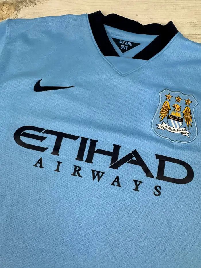 Nike Manchester City 2014 2015 Player Issue Home Shirt Jersey Size US M / EU 48-50 / 2 - 6 Thumbnail