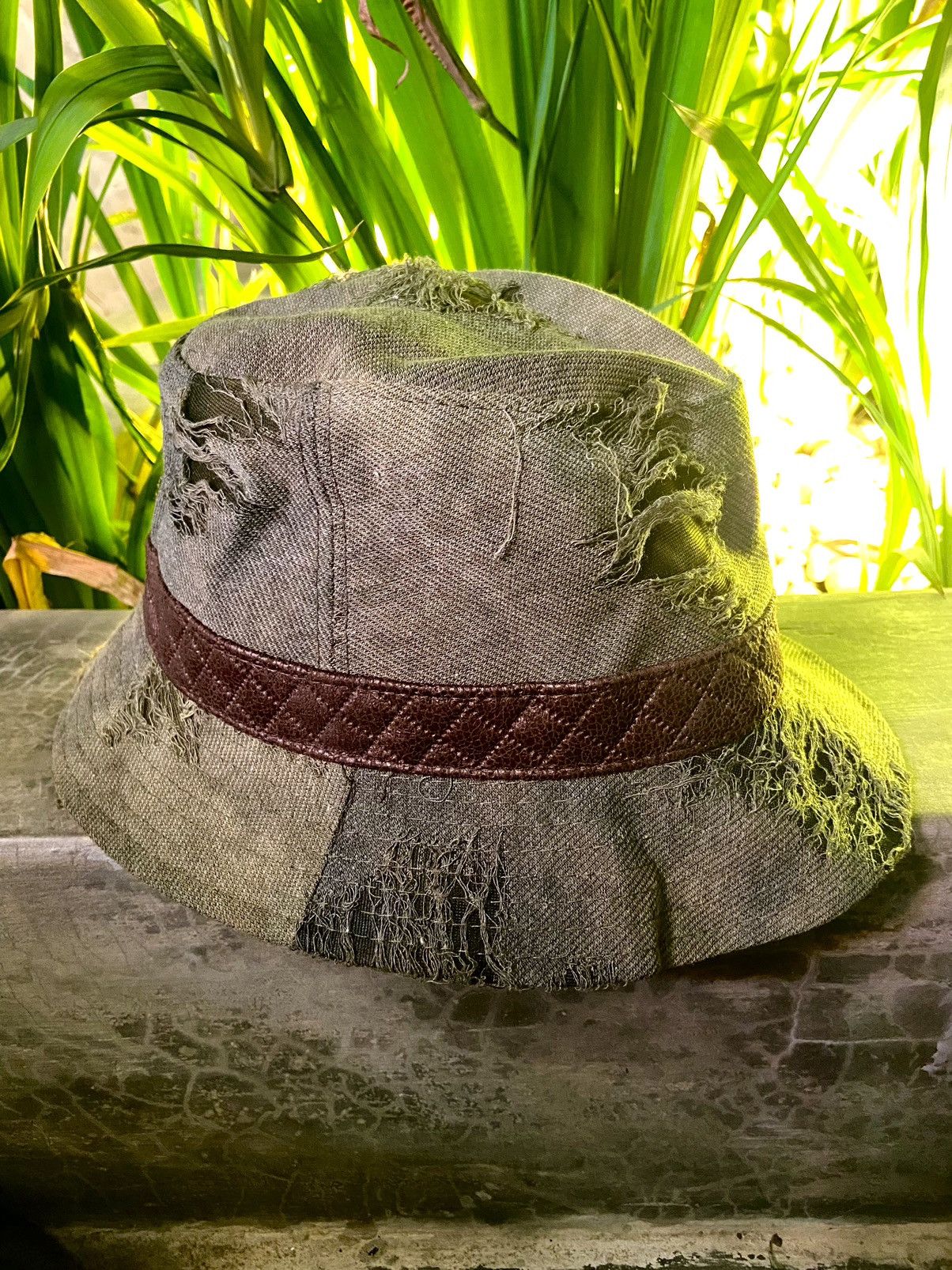 Japanese Brand × Vintage Japanes brand ditsetressed crazy bucket hat inspired kapital Size ONE SIZE - 5 Thumbnail