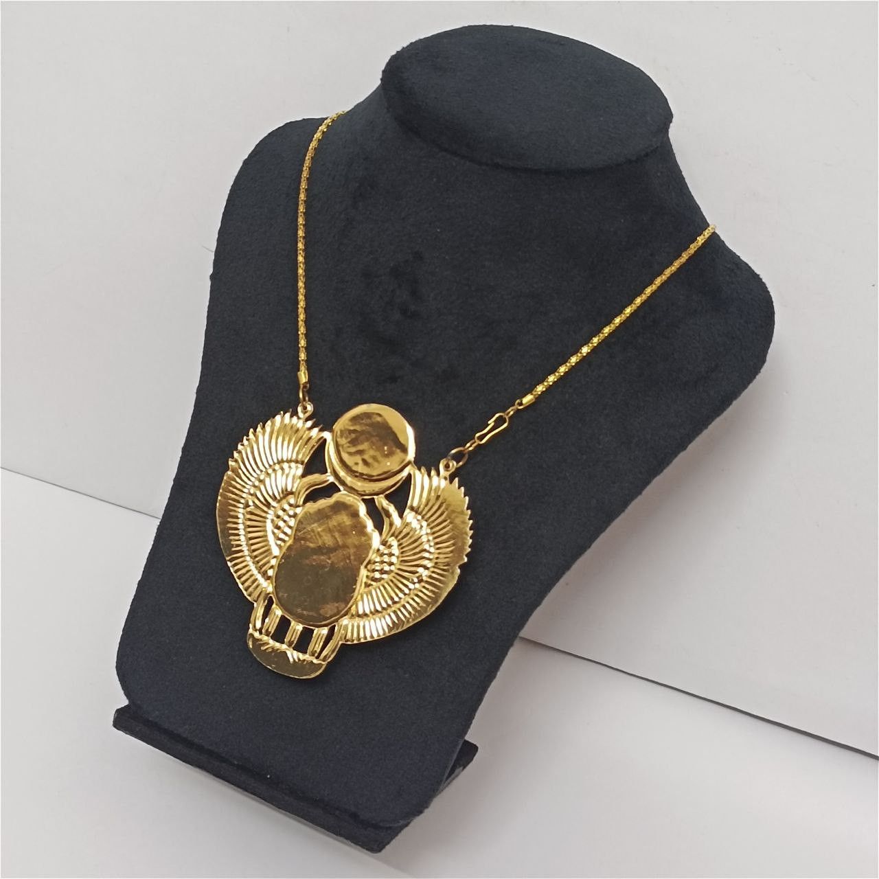 Other Handmade Egyptian scarab necklace with wings red sun disc Size ONE SIZE - 5 Thumbnail