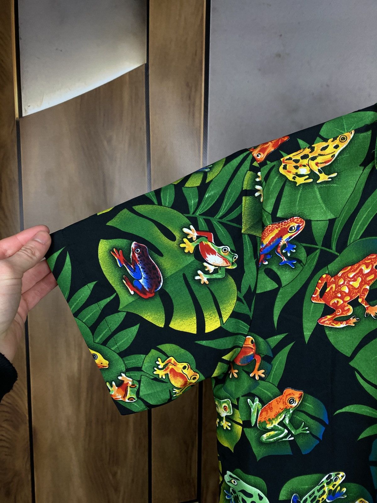 Vintage 🐸Vintage Shirt Short Sleeve Toads Hawaiian Overprint Tee🐸 Size US M / EU 48-50 / 2 - 3 Thumbnail