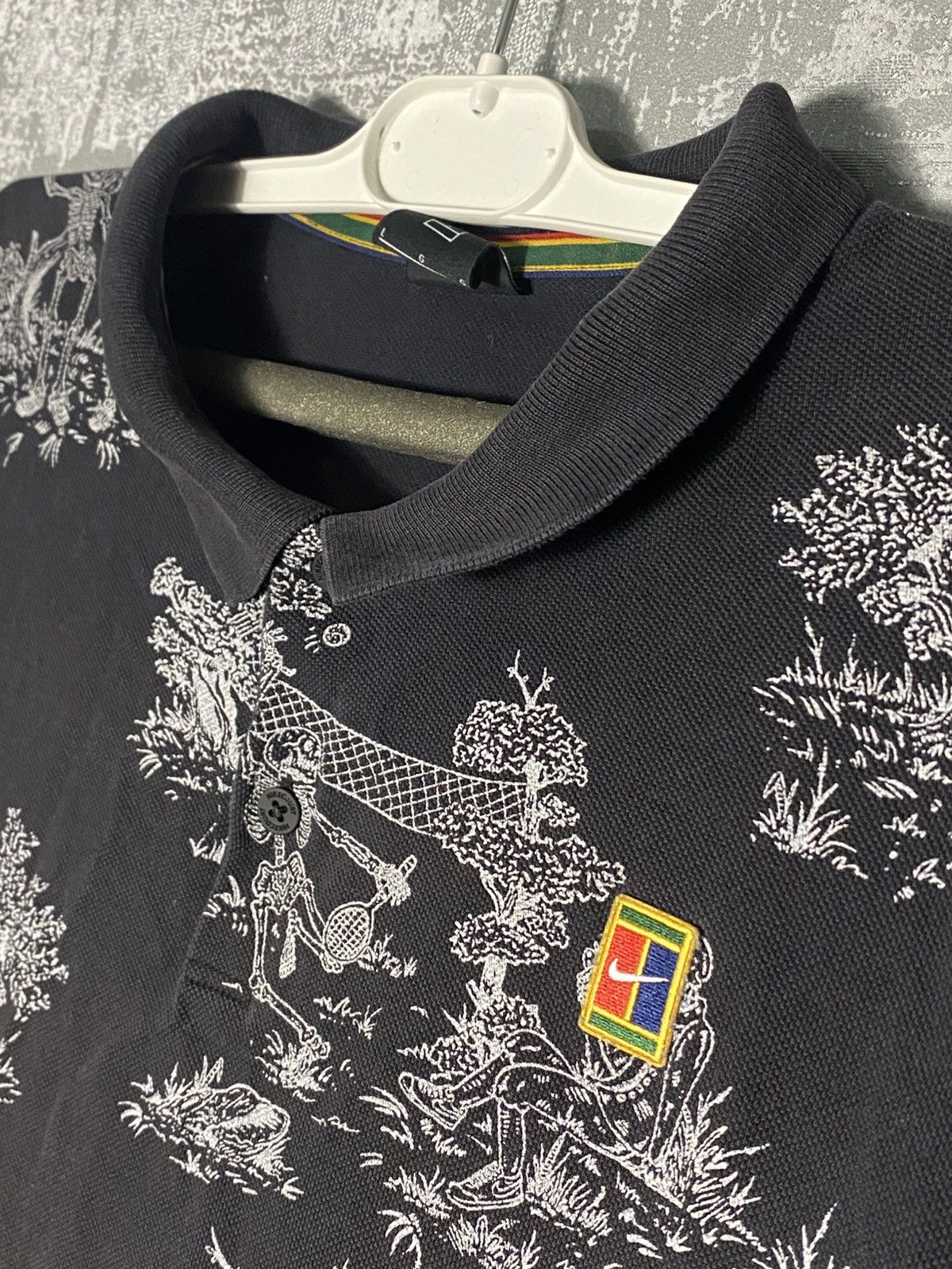 Nike Vintage Nike Court Tennis Shirt Polo Ex Con Skeleton Toile Size US L / EU 52-54 / 3 - 8 Thumbnail