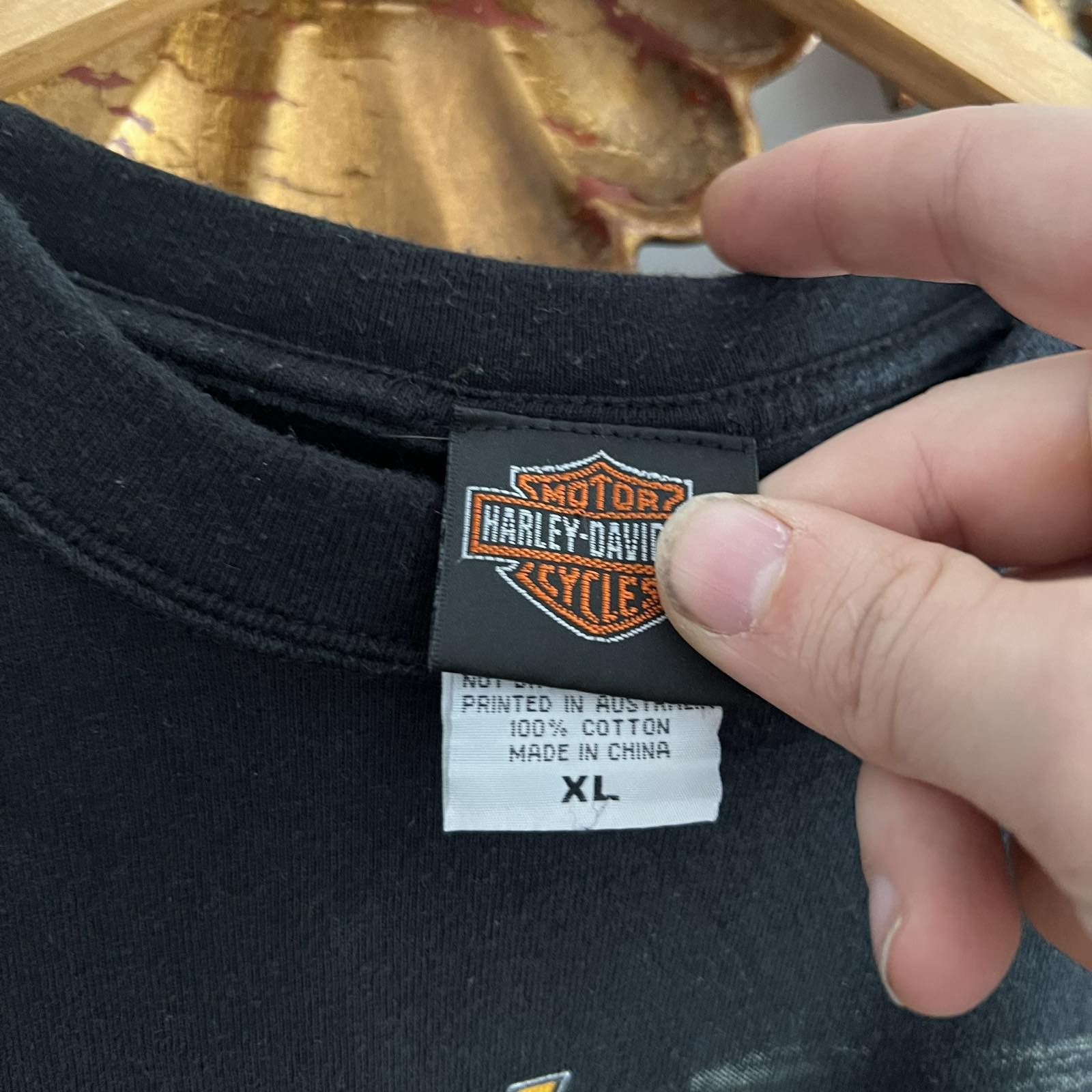 Harley Davidson × Vintage Vintage 1992 Harley Davidson Australia Tee 90s Sz XL Size US XL / EU 56 / 4 - 6 Thumbnail