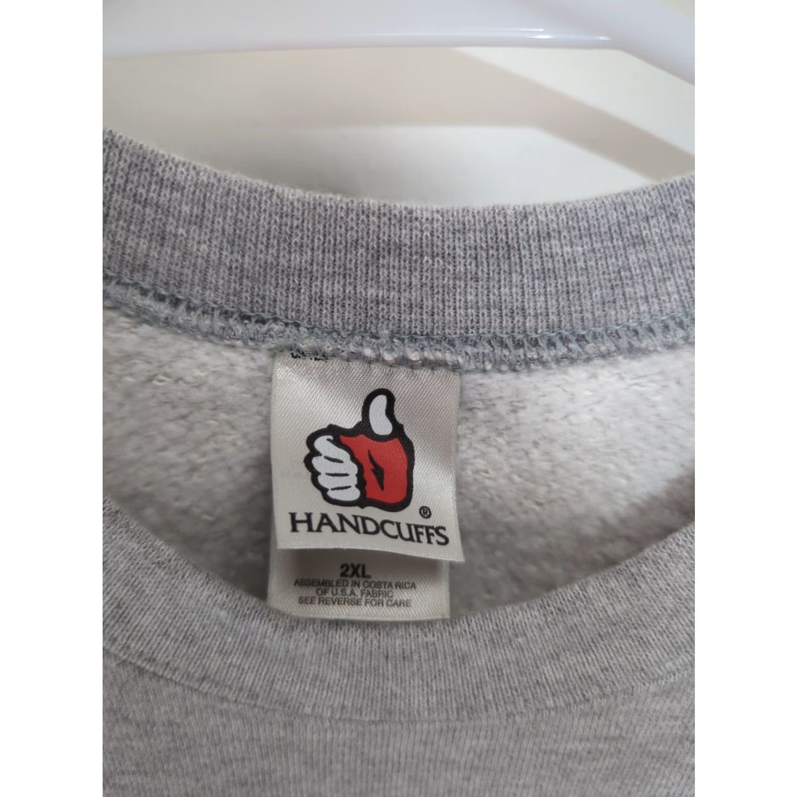 Vintage VINTAGE Handcuffs Skateboard Sweatshirt Gray Long Cuffs Thumbholes XXL 2XL Y2K Size US XXL / EU 58 / 5 - 2 Thumbnail