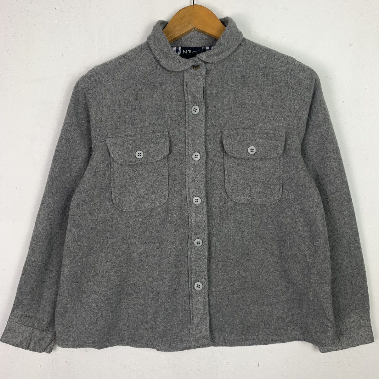 Designer × Japanese Brand × Vintage Vintage Japanese Brand Button Up Wool Jacket Size US M / EU 48-50 / 2 - 1 Thumbnail
