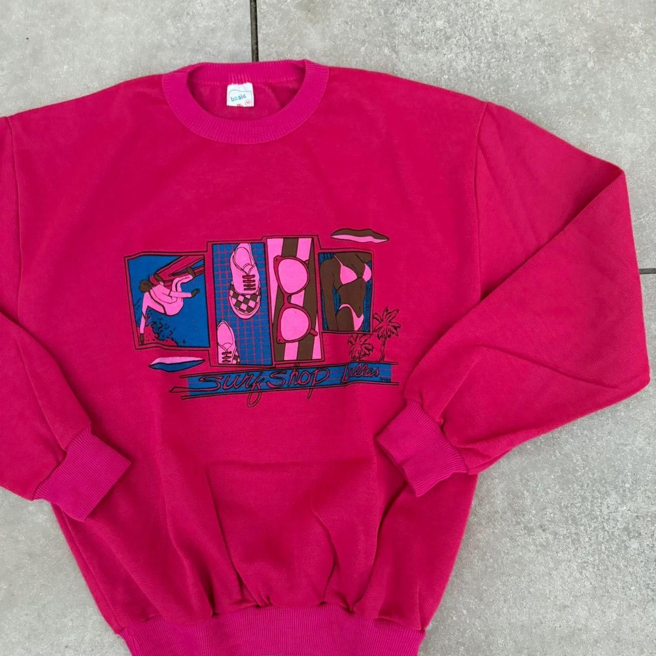 Vintage Vintage 90s Crewneck Vice City Pink Sweatshirt Surf Shop Size US M / EU 48-50 / 2 - 3 Thumbnail