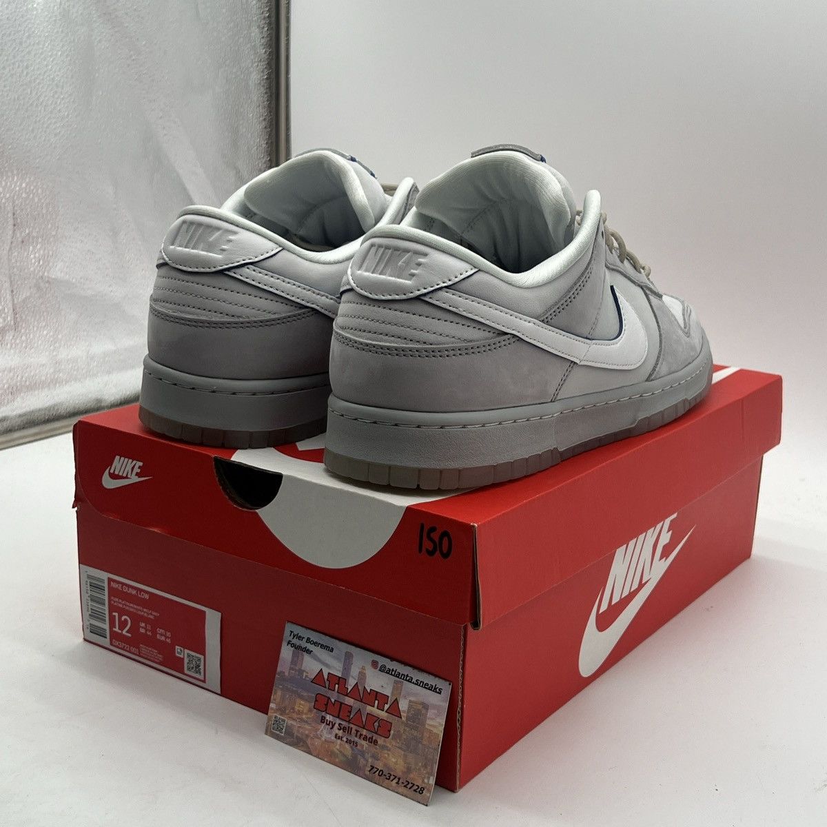 Nike Nike dunk low wolf grey pure platinum Size US 12 / EU 45 - 5 Thumbnail