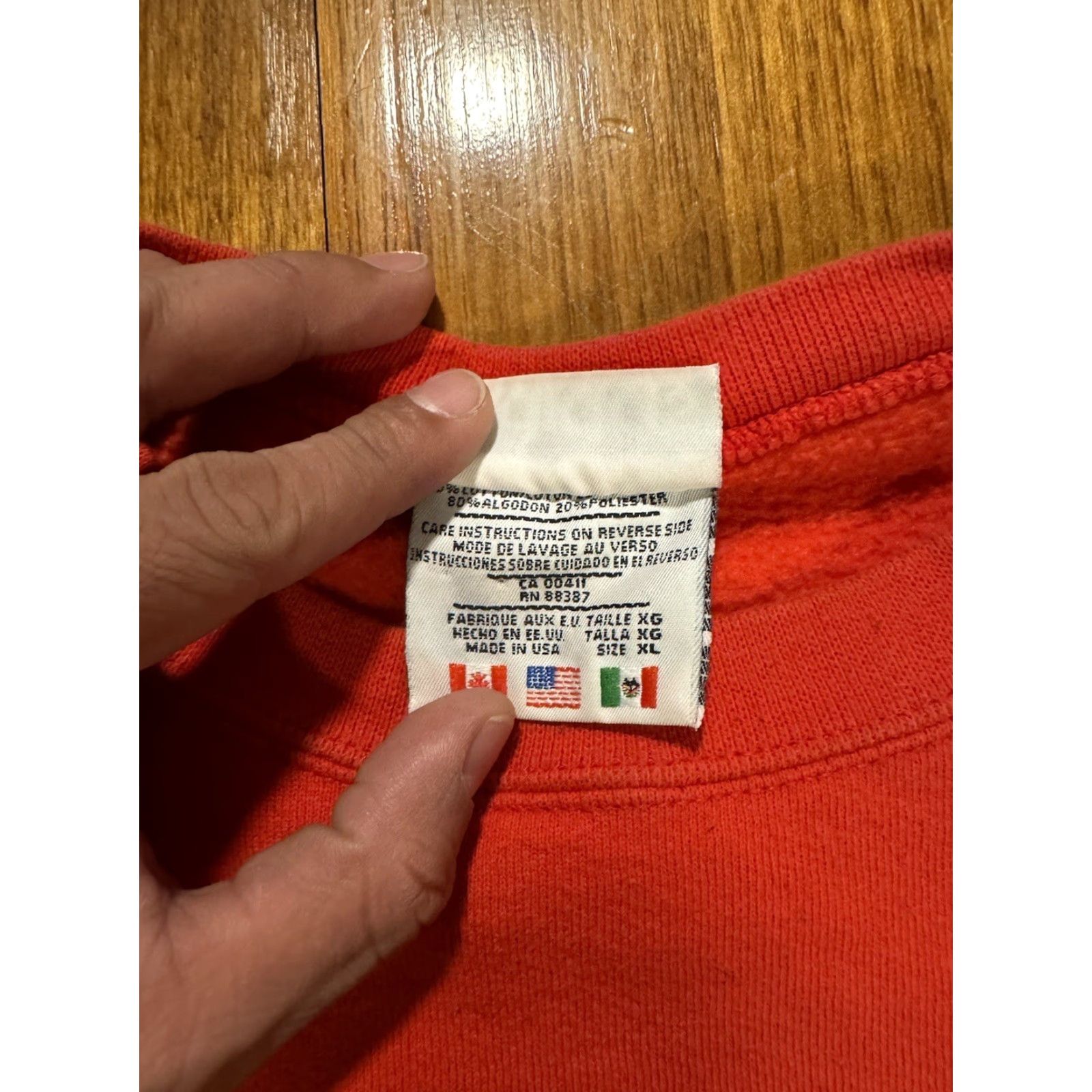 Adidas VTG 90s Adidas Nebraska Huskers Football Sweatshirt Mens XL Red Made In USA Rare Size US XL / EU 56 / 4 - 7 Thumbnail