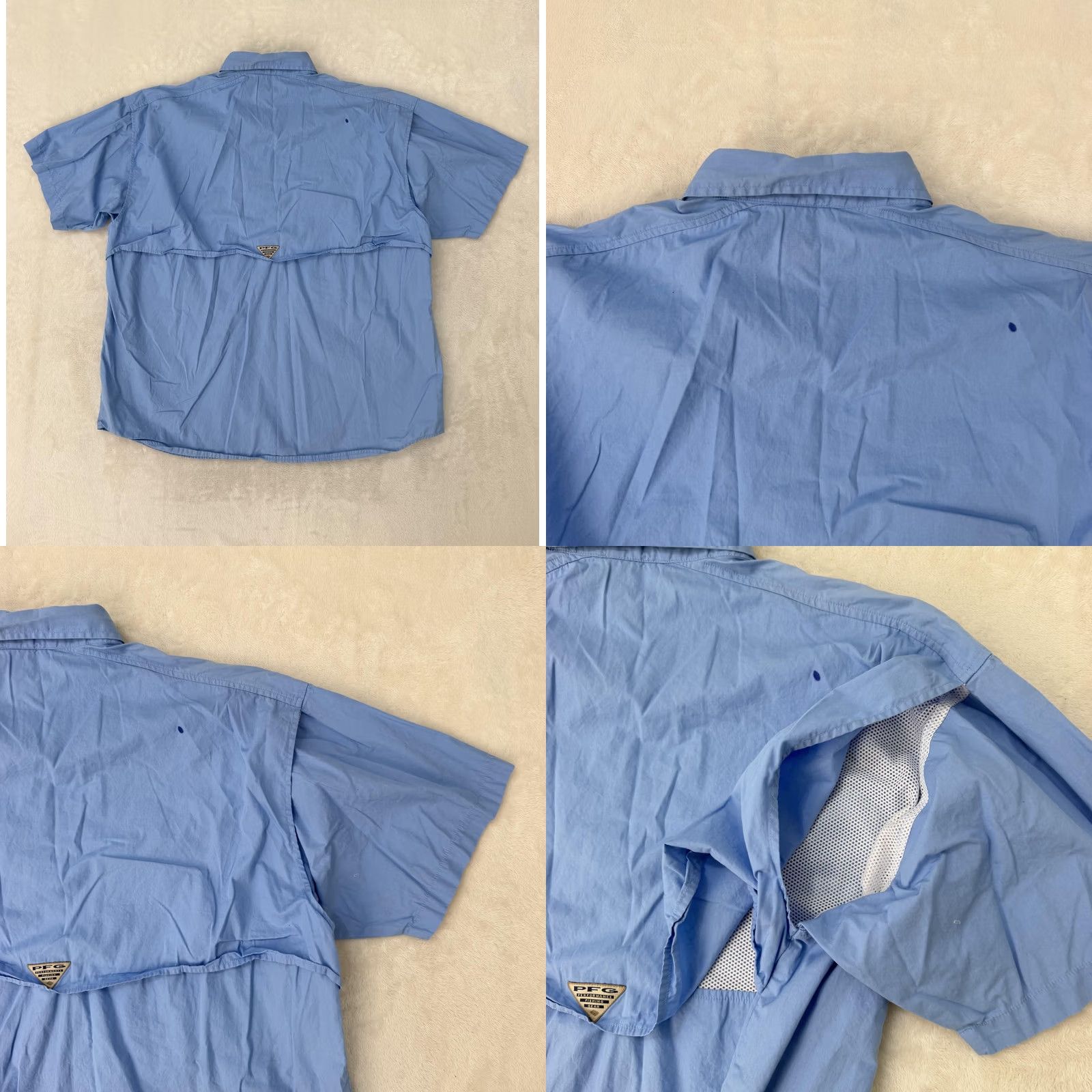 Vintage Columbia PFG Shirt Mens 2XL Blue Button-Up Short Sleeve Fishing Vented Outdoor Casual Summer Size US XXL / EU 58 / 5 - 8 Thumbnail