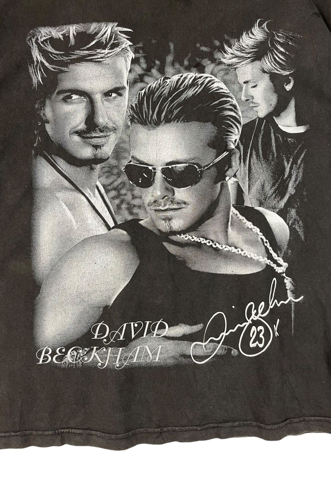 Vintage Vintage David Beckham Miror Print T Shirt Size US L / EU 52-54 / 3 - 8 Thumbnail