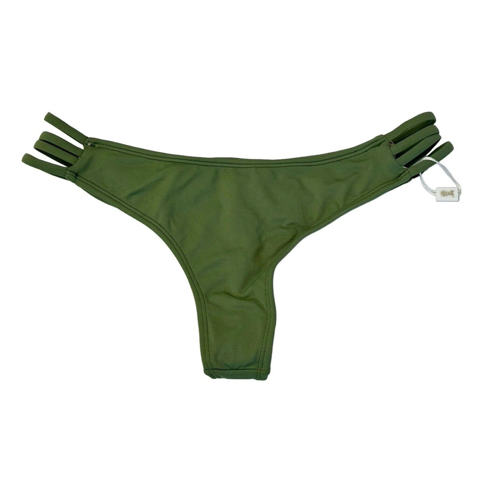 Other MIDORI BIKINIS Brazilian Swimwear Bottoms Olive Tavarua XL Size ONE SIZE - 2 Thumbnail