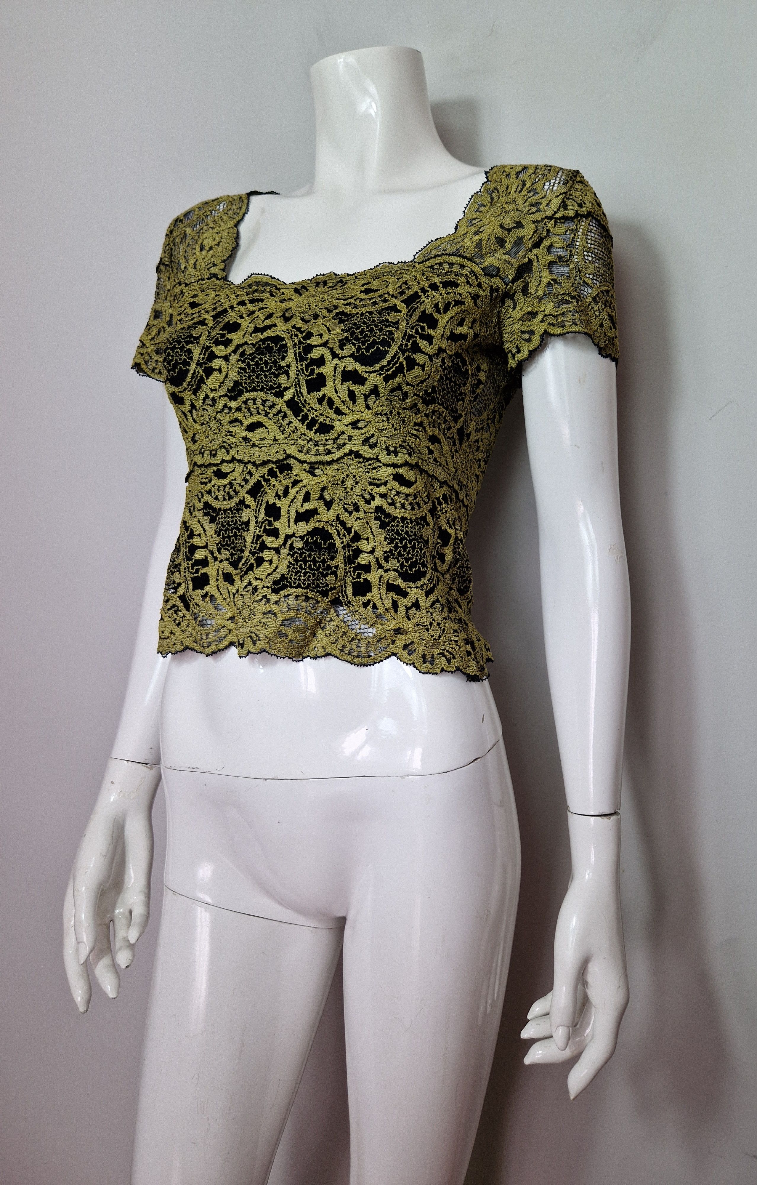 Vintage vintage mesh lace top vintage y2k affliction Size S / US 4 / IT 40 - 3 Thumbnail