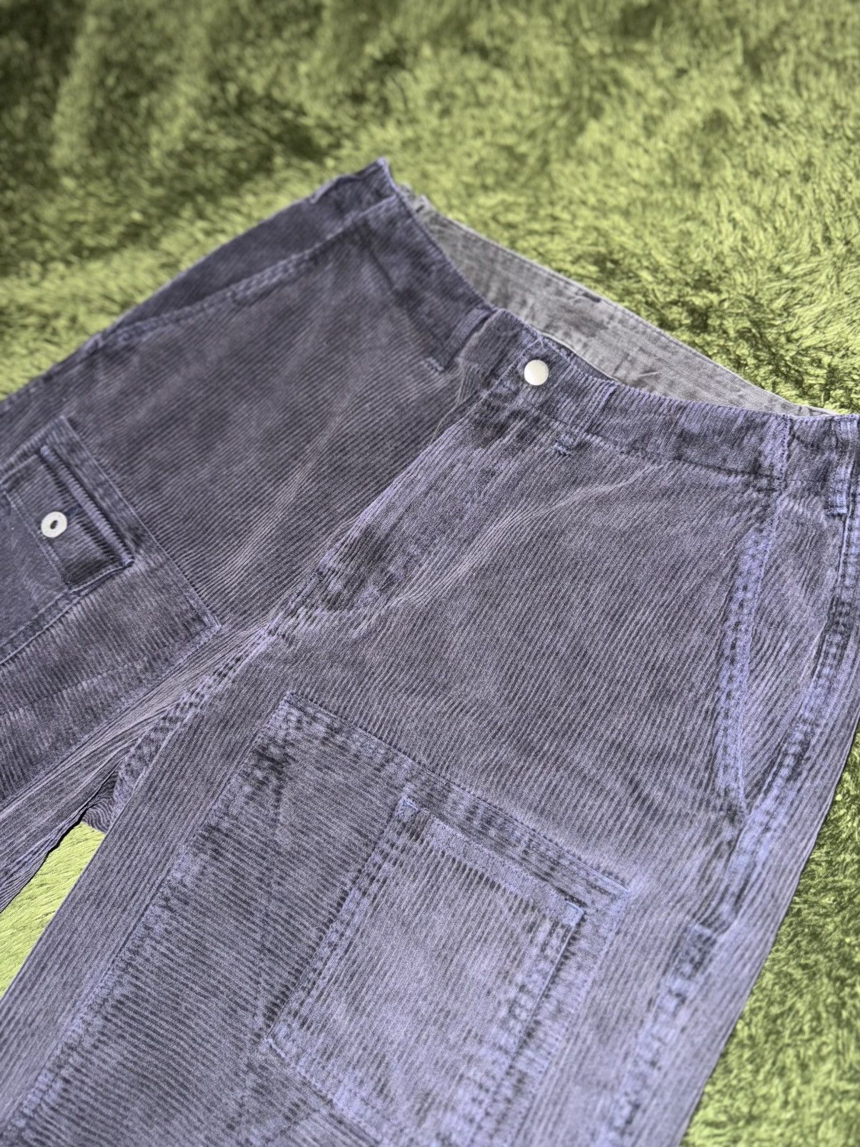 Japanese Brand [L] Namercleothing Corduroy Double Knee Utility Pocket Pants Size US 32 / EU 48 - 2 Thumbnail