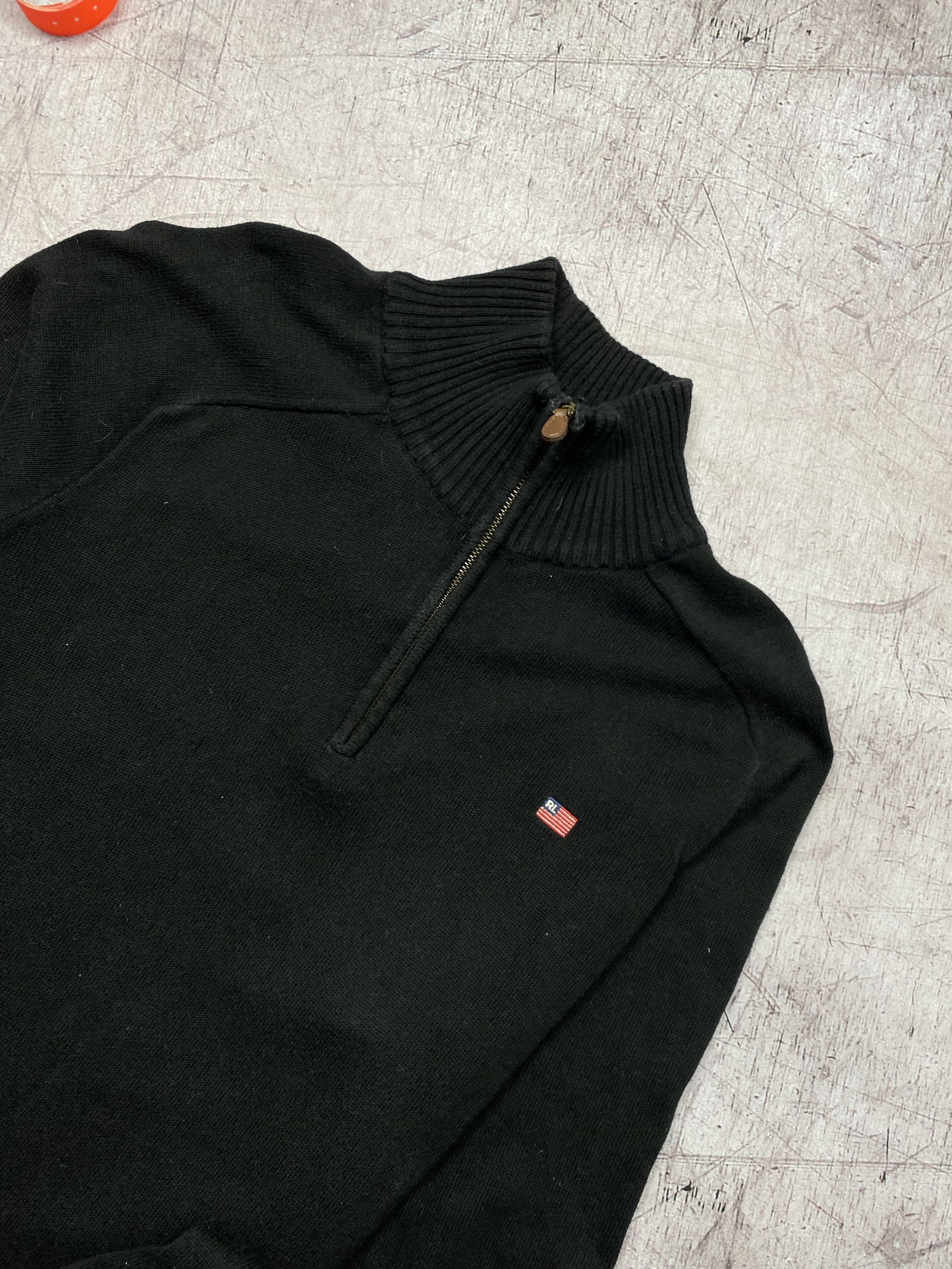 Polo Ralph Lauren × Ralph Lauren × Vintage Polo Ralph Lauren Jeans Company vintage knit 1\4 zip sweater Size US XL / EU 56 / 4 - 2 Thumbnail