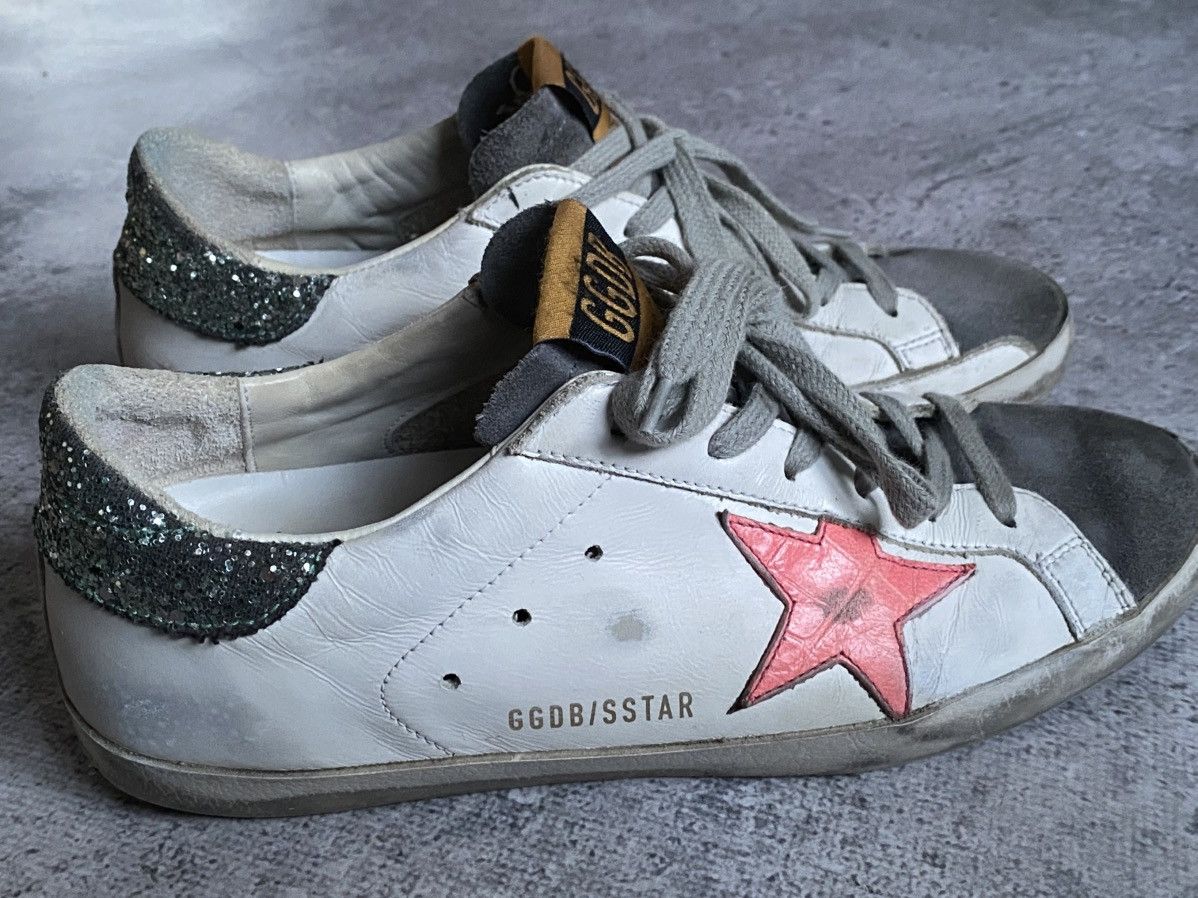 Golden Goose Golden Goose Superstar GGDB Leather Sneakers Red Star Sz 38 Size US 8 / IT 38 - 1 Thumbnail