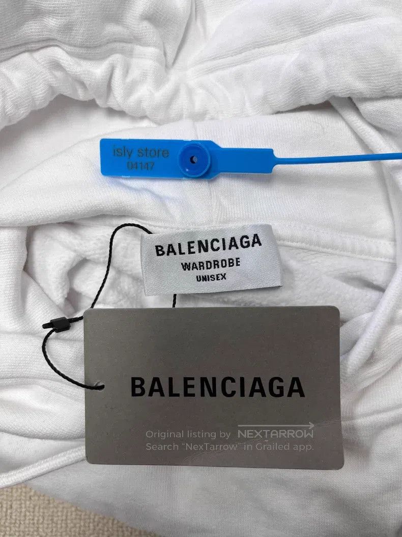 Balenciaga Balenciaga Letter print drawstring long sleeve sweatshirt Size US M / EU 48-50 / 2 - 5 Thumbnail