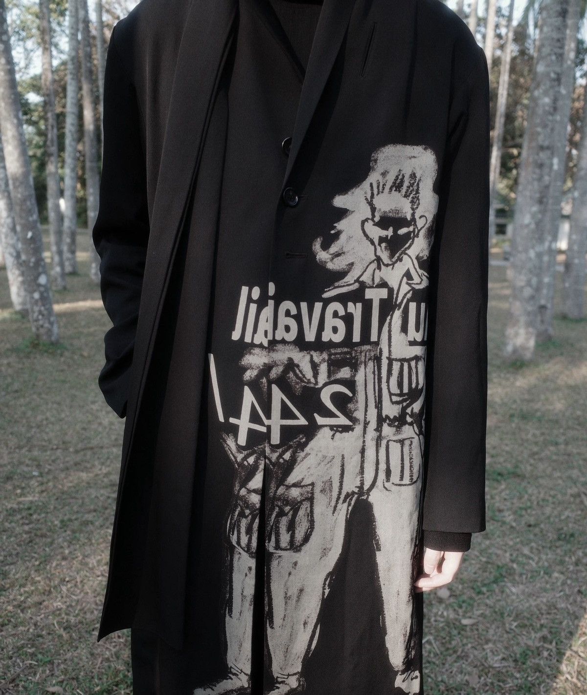 Yohji Yamamoto Yohji Yamamoto 17AW Worker’s Discharge Dye Coat Size US L / EU 52-54 / 3 - 6 Thumbnail