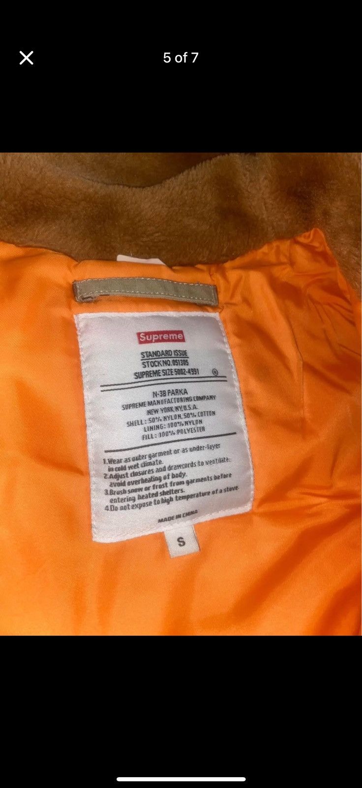 Supreme Supreme Cotton Ripstop N-3B Parka ‘Desert Camo’ Size US S / EU 44-46 / 1 - 5 Thumbnail