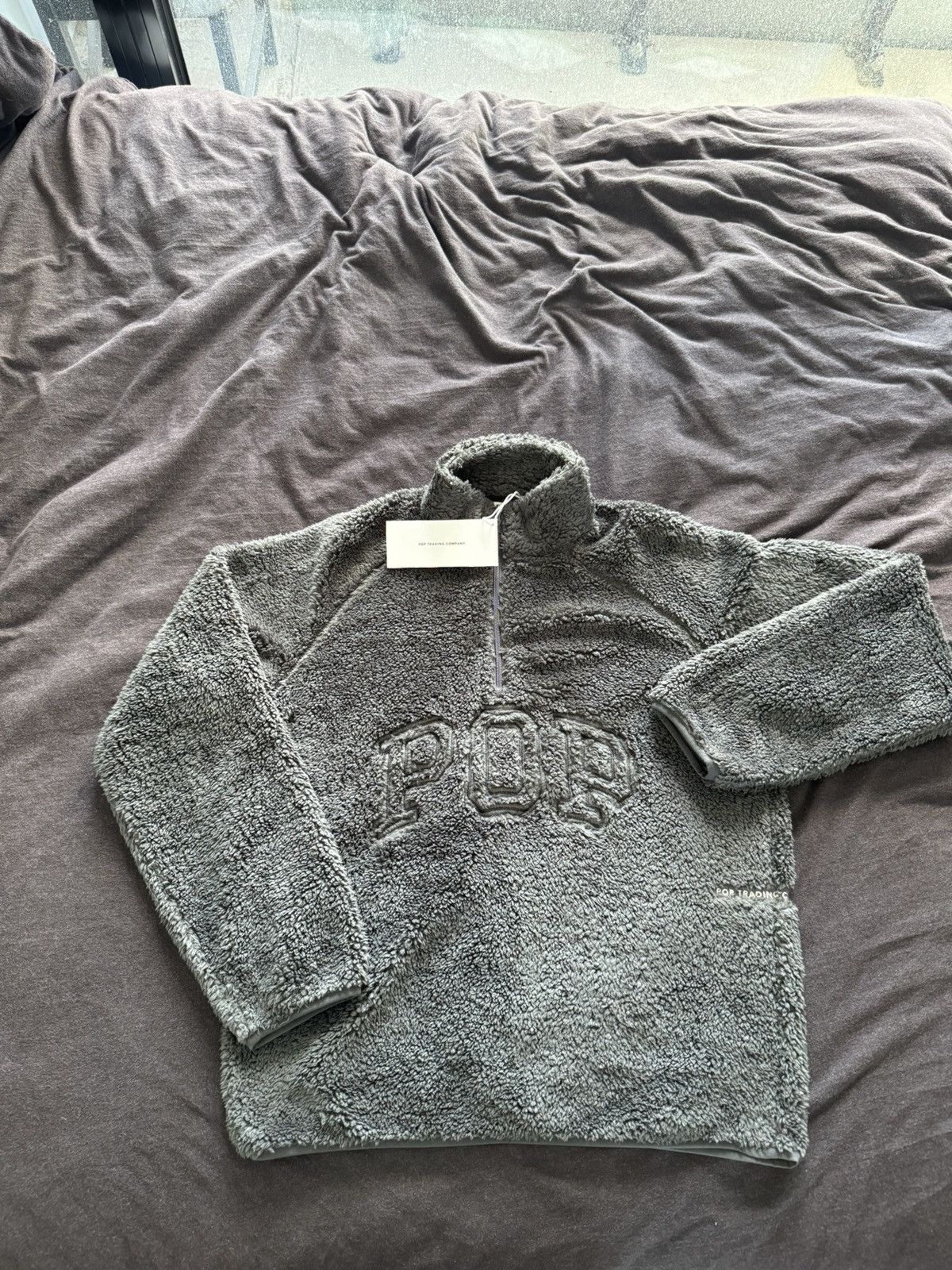 Pop Trading Company POP TRADING COMPANY ARCH LOGO HALF ZIP FLEECE Size US S / EU 44-46 / 1 - 1 Thumbnail