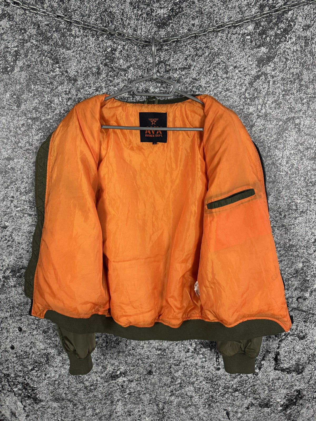 Avirex Men’s Avirex Dept. Zip Up Bomber Jacket Flyer’s MA-1 Y2K XL Size US XL / EU 56 / 4 - 8 Thumbnail