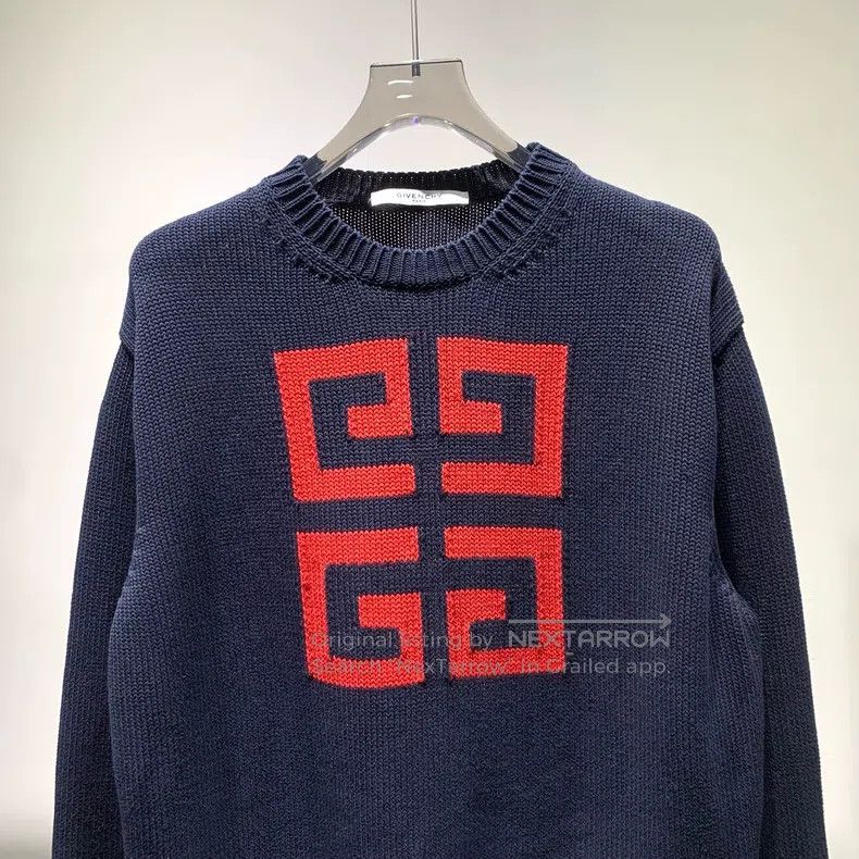 Givenchy Givenchy Logo Printed Round Neck Long Sleeve Sweater Size US XS / EU 42 / 0 - 3 Thumbnail