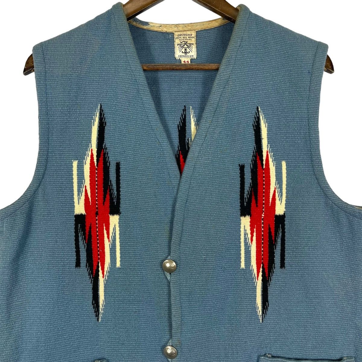 Native × Vintage Vintage 40s Ortega’s Chimayo Southwest Vest Jacket Size US M / EU 48-50 / 2 - 5 Thumbnail