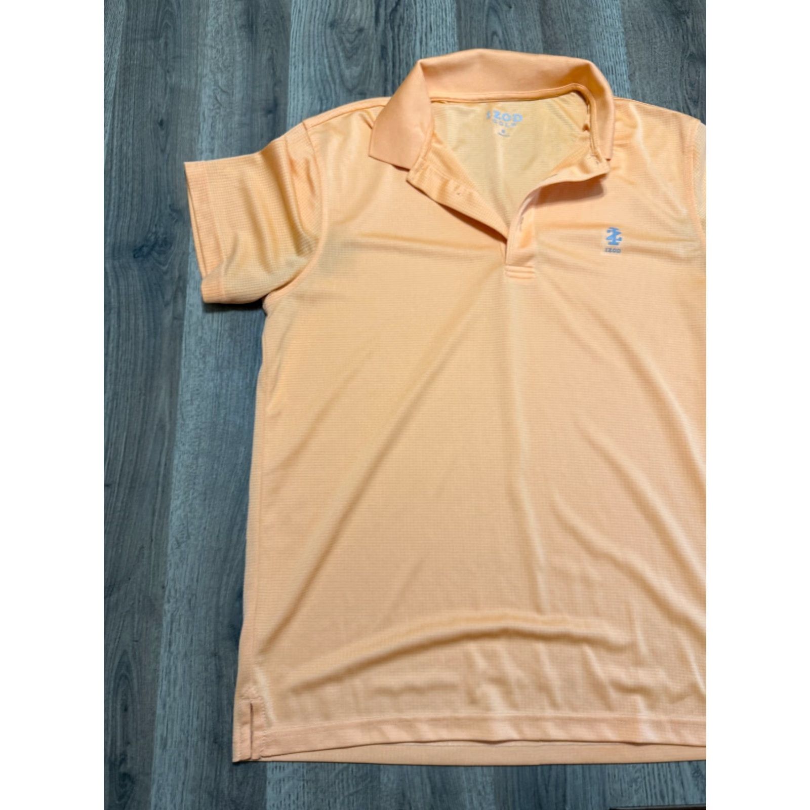 Izod IZOD Polo Shirt Men's Medium Orange Short Sleeve, Collared, Solid, Casual, Basic Style, Regular Fit, Machine Washable, Free Return, IZOD Size M / US 6-8 / IT 42-44 - 4 Thumbnail