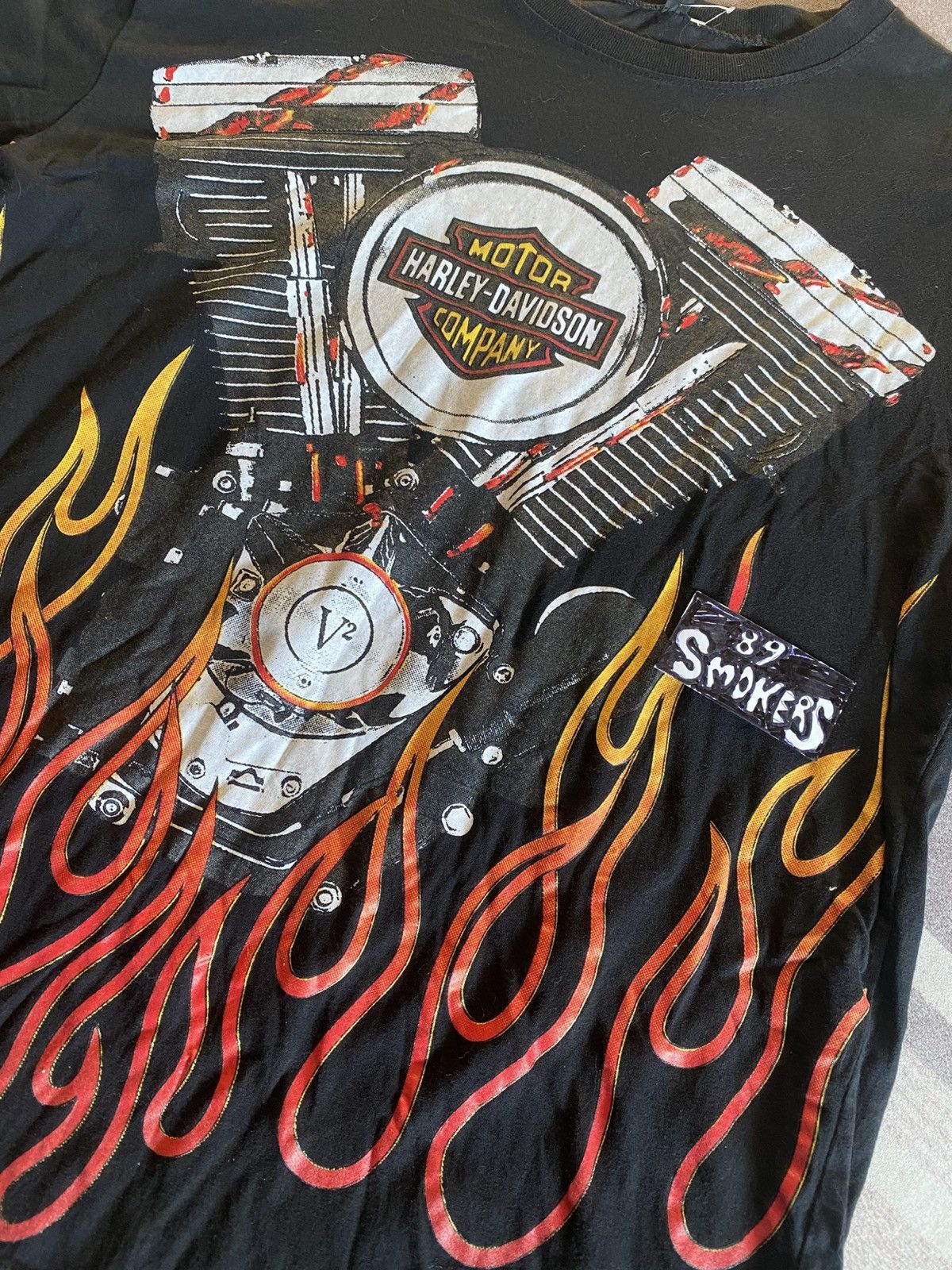 Harley Davidson × West Coast Choppers Stunning Flame harley davidson v2 v-twin engine Size US L / EU 52-54 / 3 - 5 Thumbnail