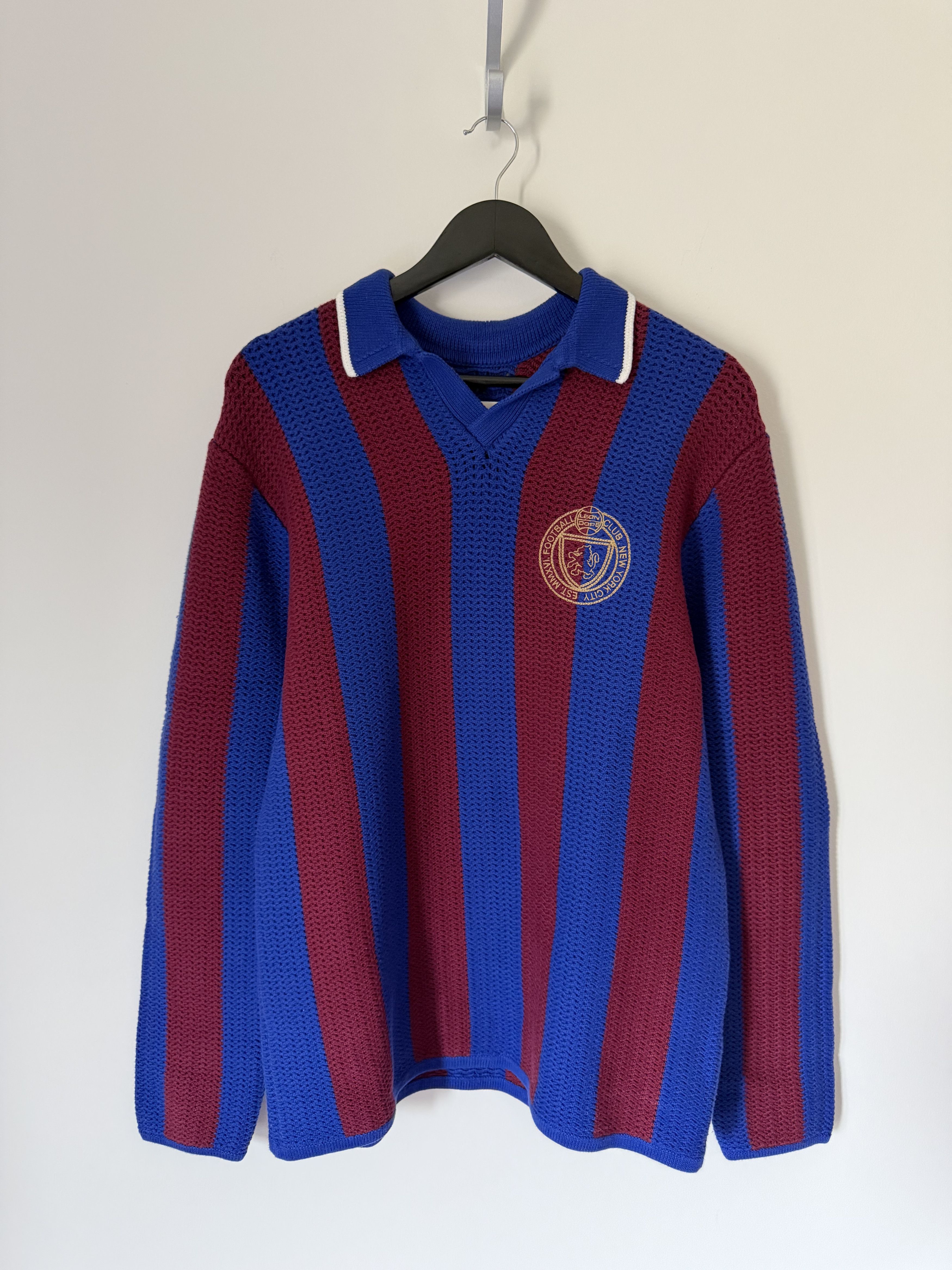 Aime Leon Dore Aime Leon Dore Knit Soccer Jersey in Merlot Red Size US M / EU 48-50 / 2 - 1 Thumbnail